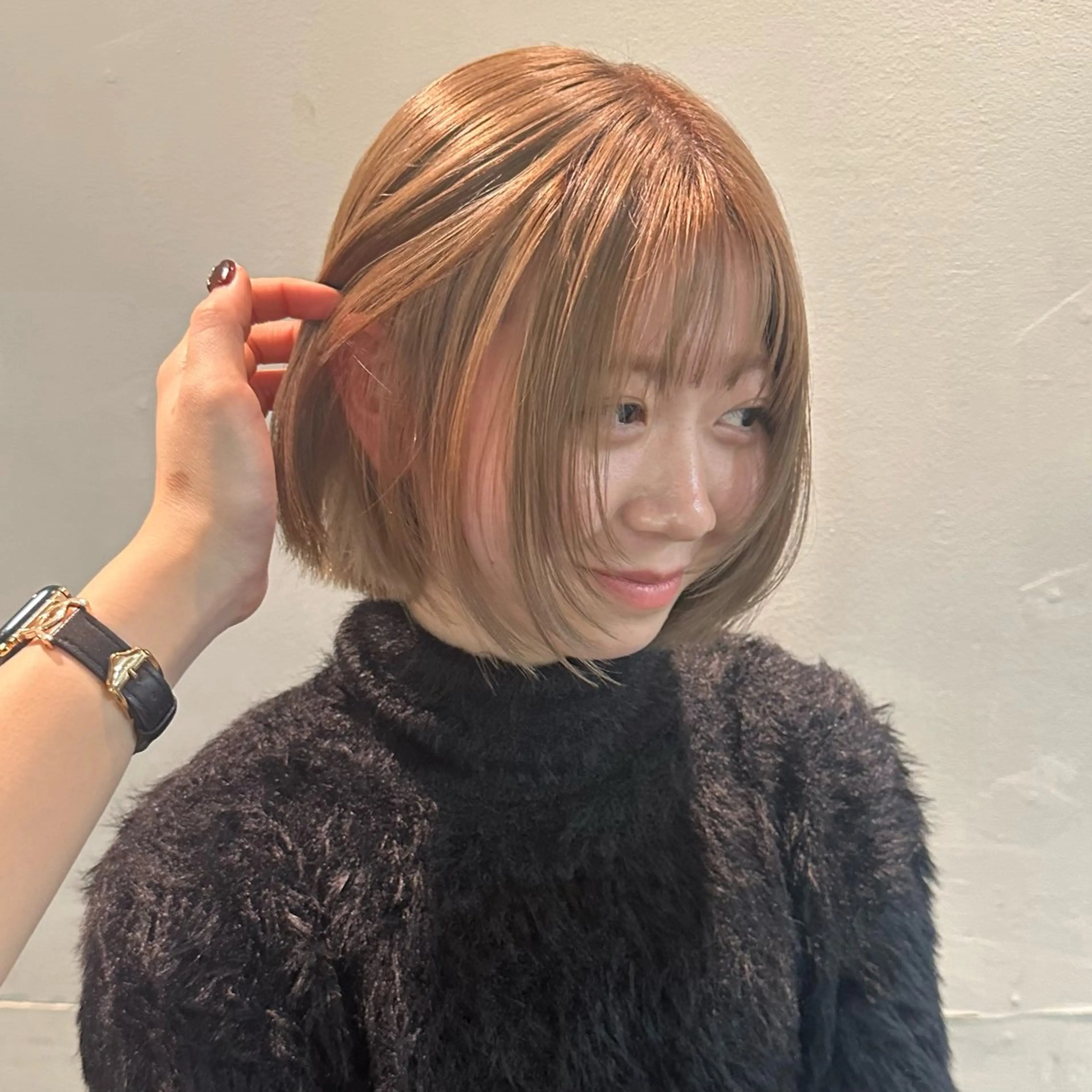 カラー カット noa / 郡山ボブ ×透明感カラー🤍のヘアスタイル