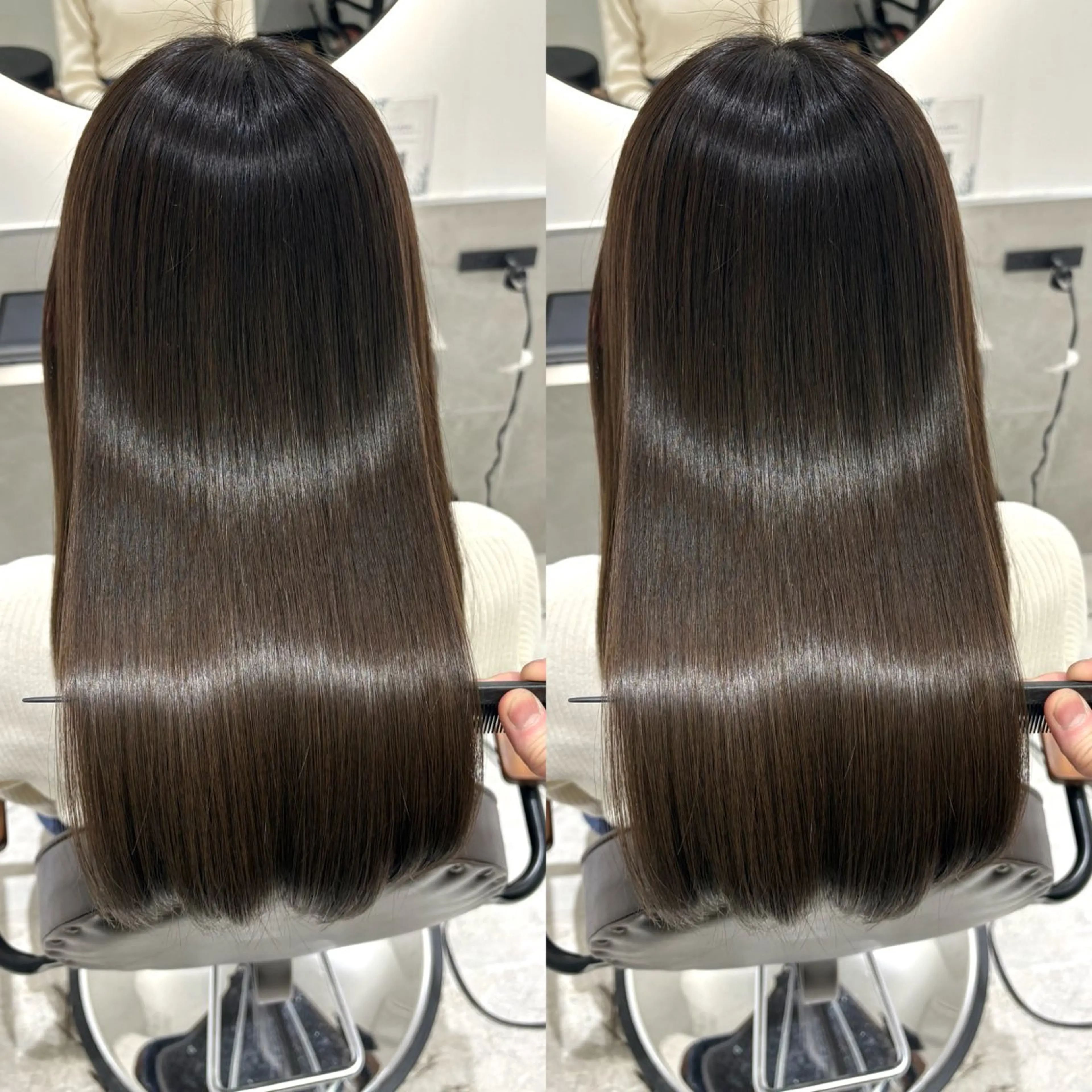 ロング カラー 髪質改善 縮毛矯正 トリートメント ヘアカラー 縮毛矯正 トリートメント 銀座No.1髪質改善 縮毛矯正/本木のヘアスタイル
