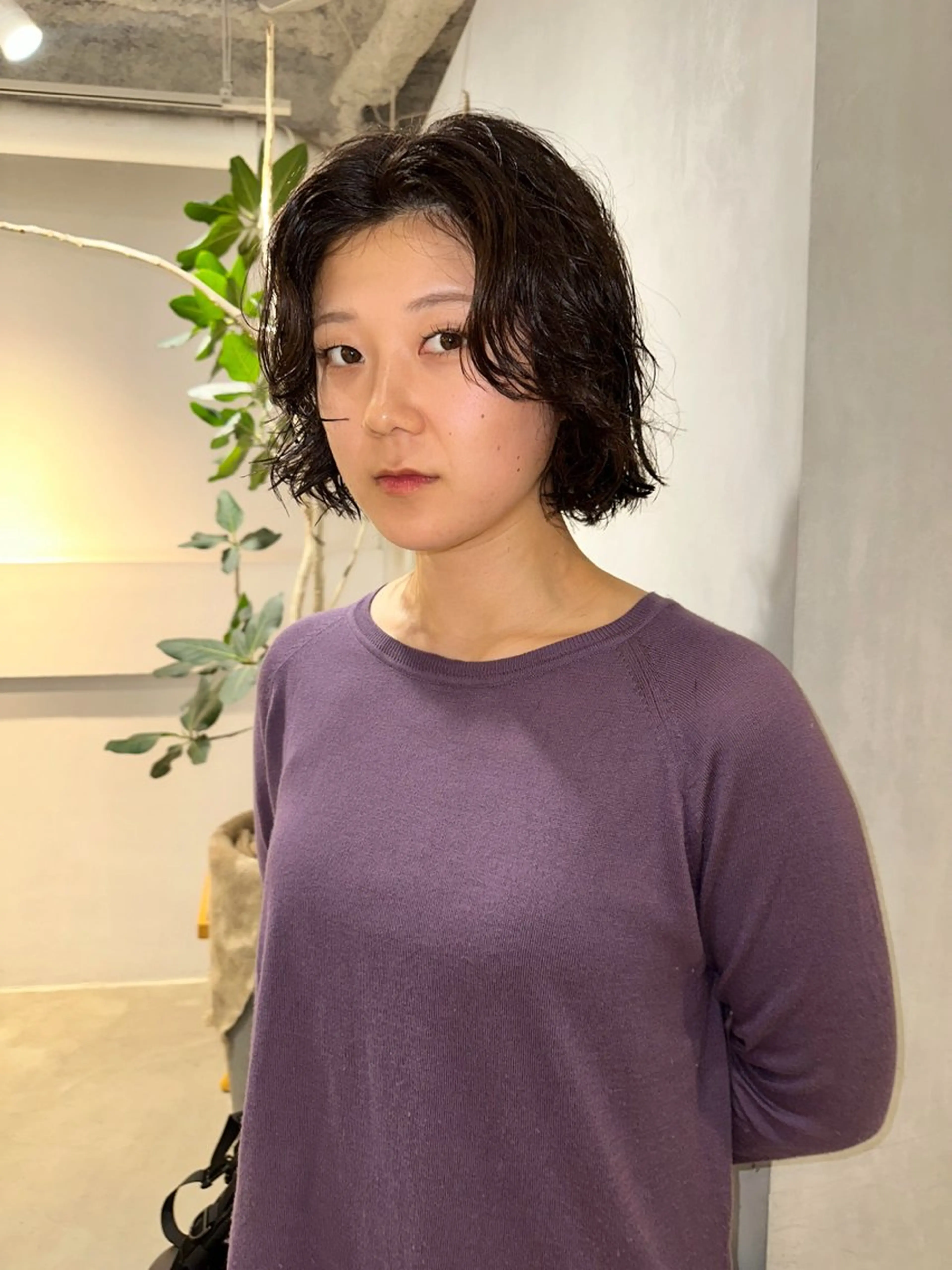 ミディアム パーマ カット パーマ remi ボブレイヤー／パーマのヘアスタイル