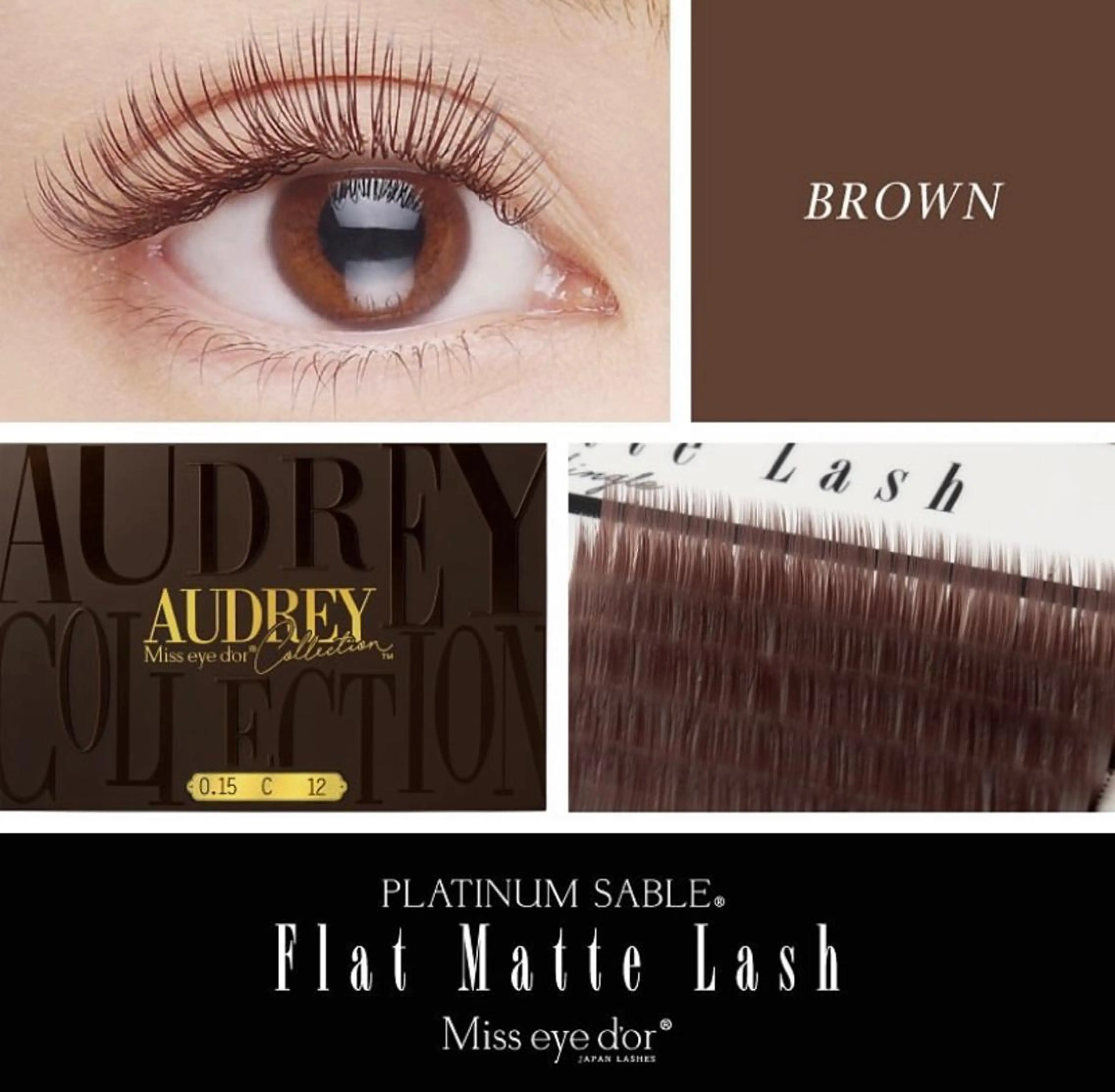 【初回】外国人風オシャレ度UP💋ブラウンフラットマットラッシュ（3色のブラウンをMIXできます）付け放題の写真