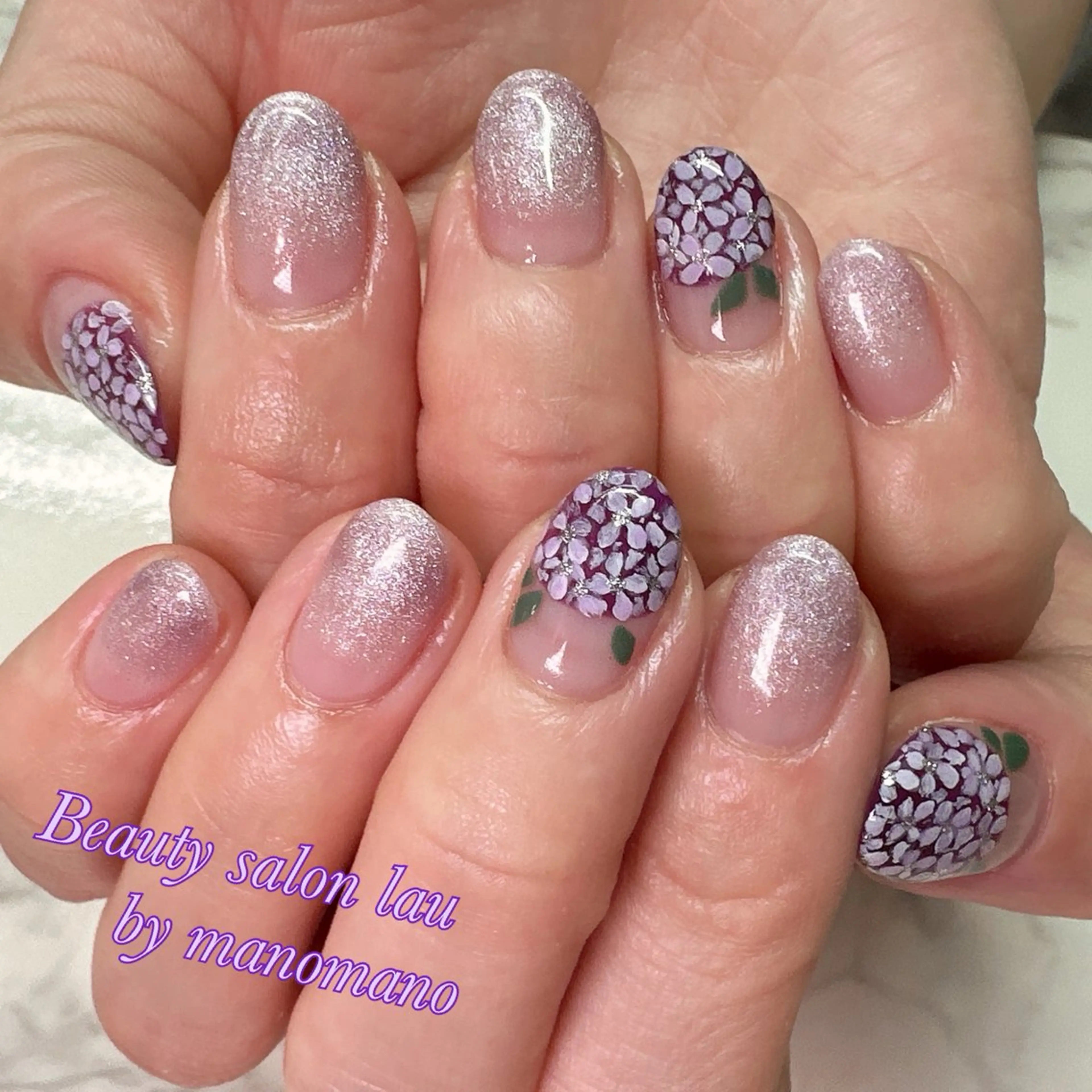 ネイル マグネットネイル ハンドネイル ラウバイマノマノ なかざとのネイルデザイン