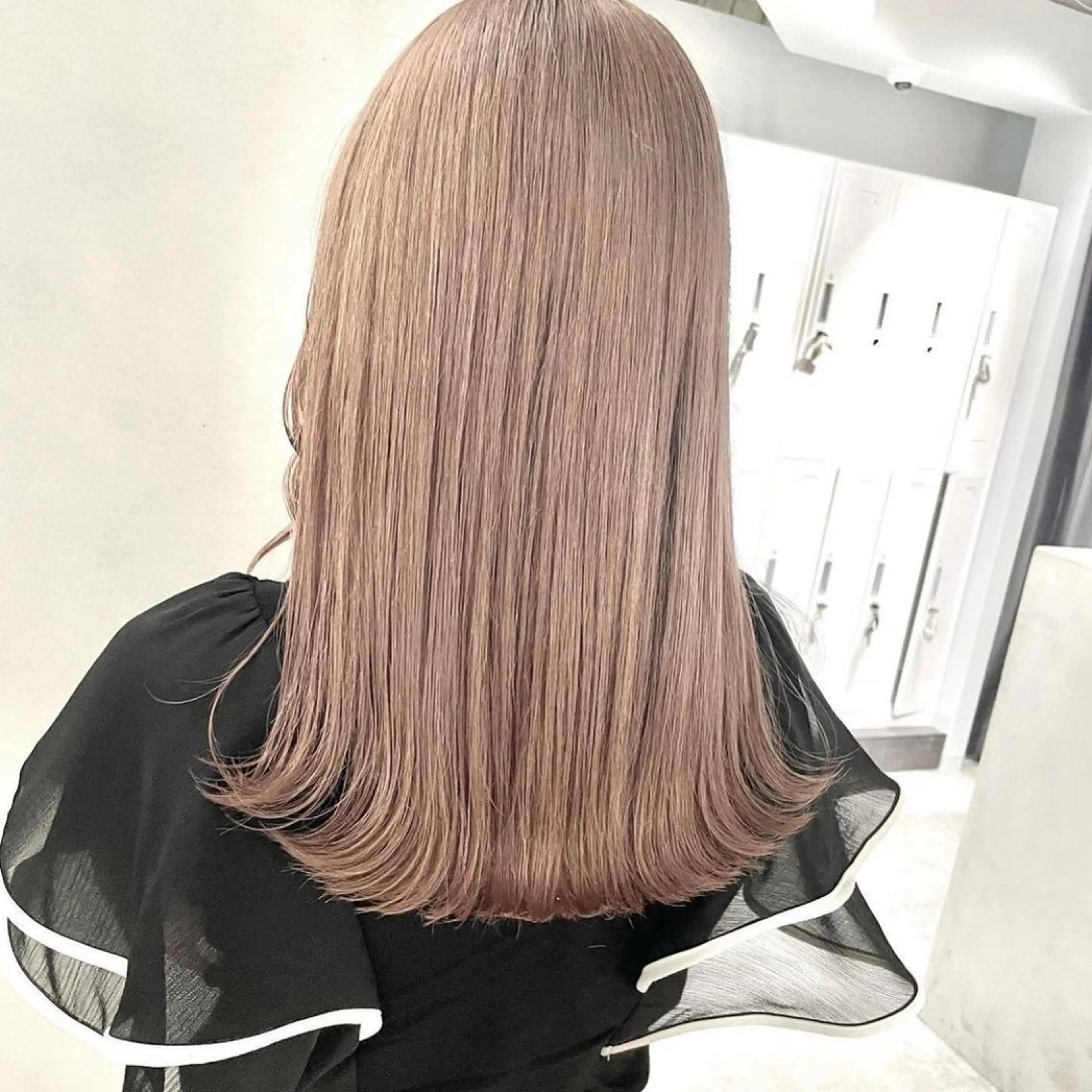 セミロング カラー ヘアカラー トリートメント MiL所属・✨ハイトーン✨ 濱田知孝のヘアスタイル