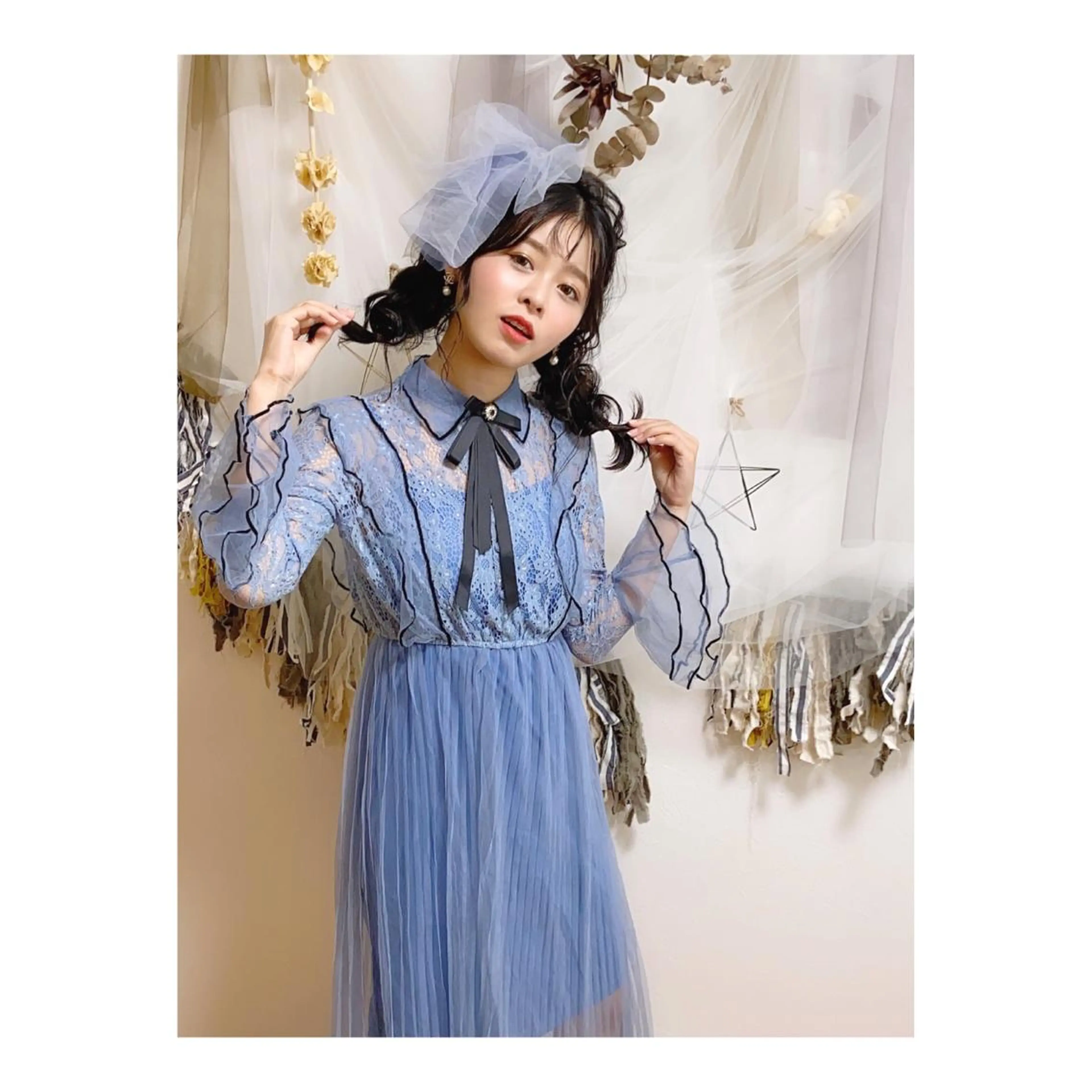 セミロング ヘアアレンジ ヘアアンドメイクムタ 新居のヘアスタイル