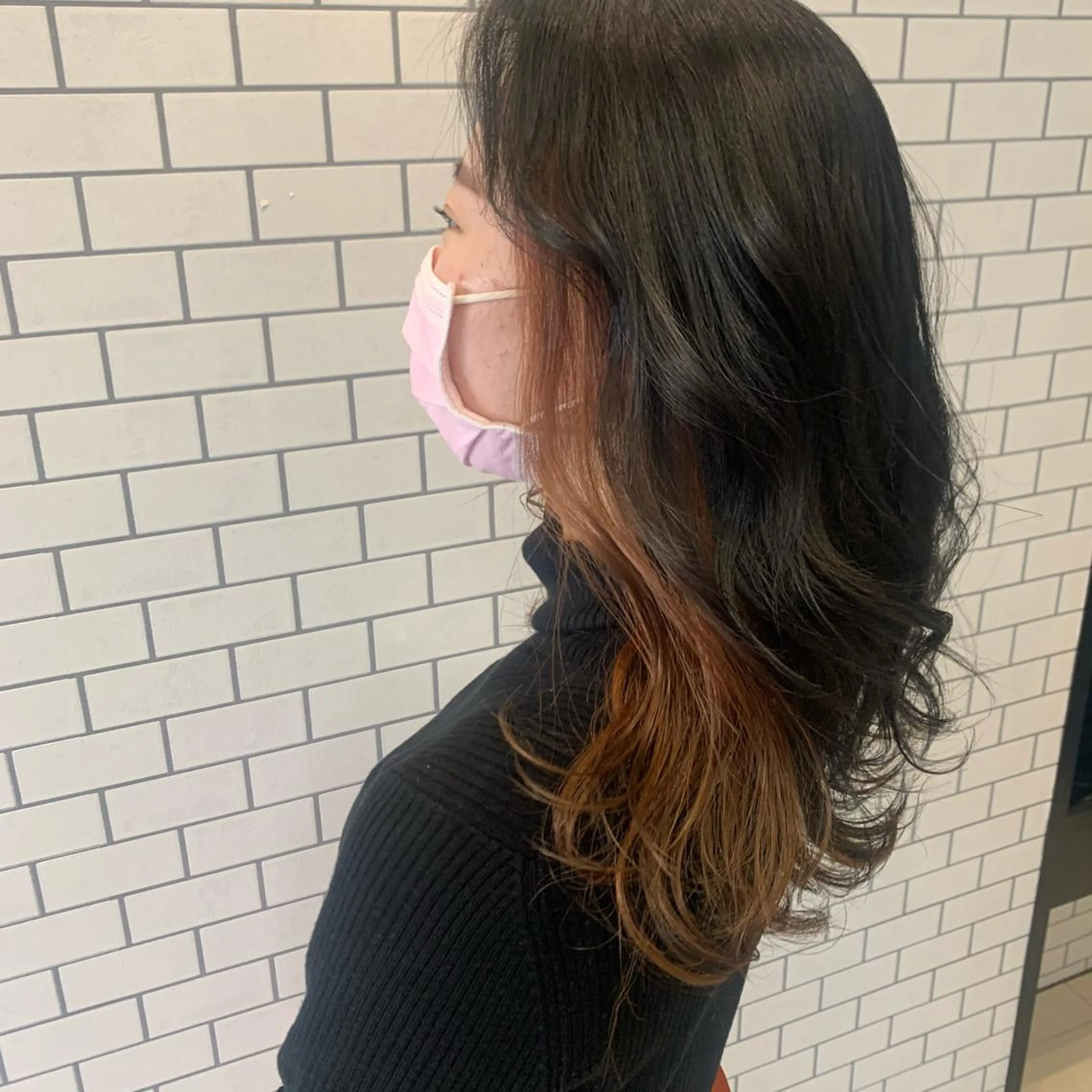 ミディアム EARTH  紫竹山 🦋本間未来🦋のヘアスタイル