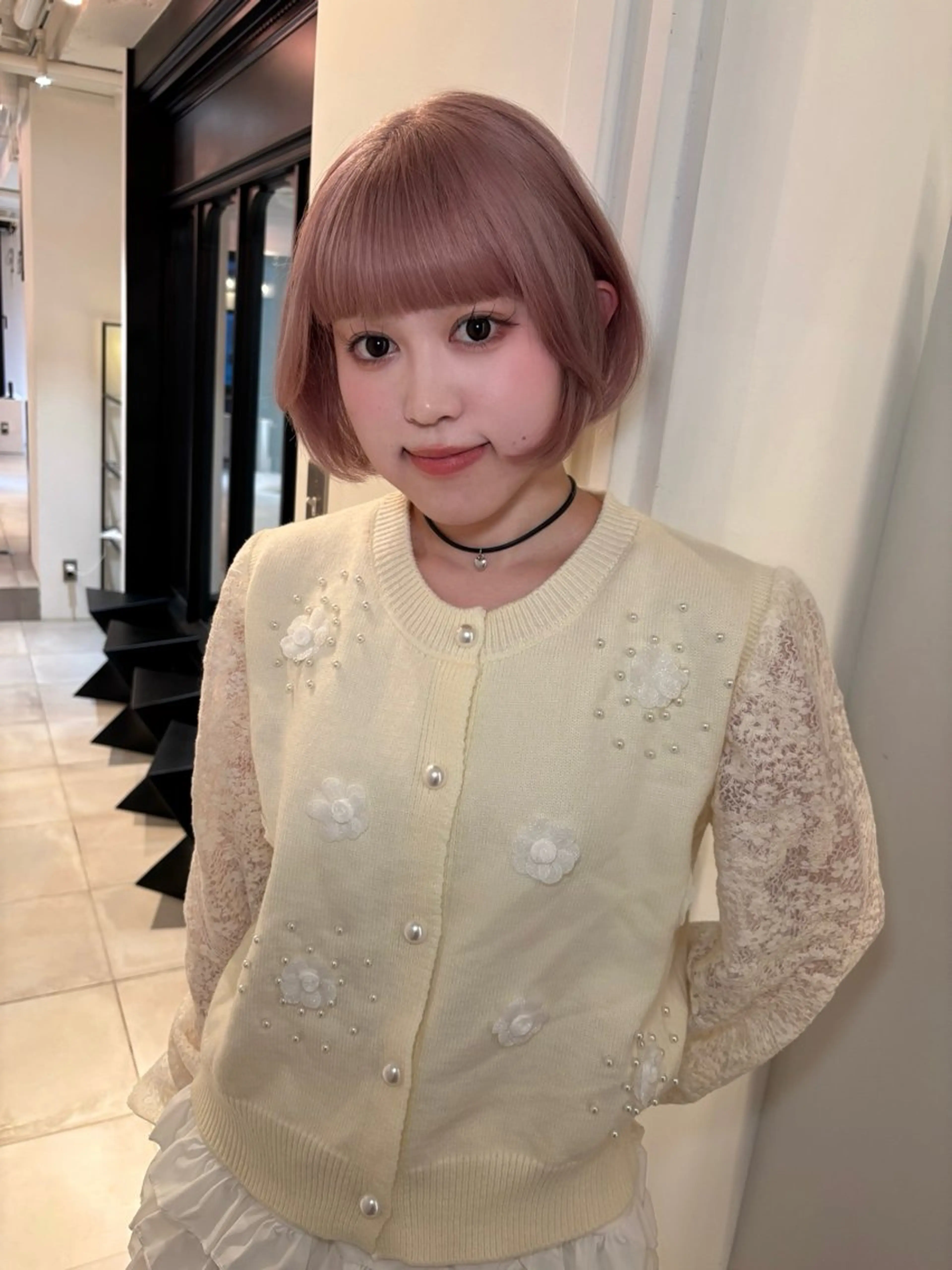 ショート カラー ヘアカラー riria/ボブ /ブラウンカラー🎀のヘアスタイル