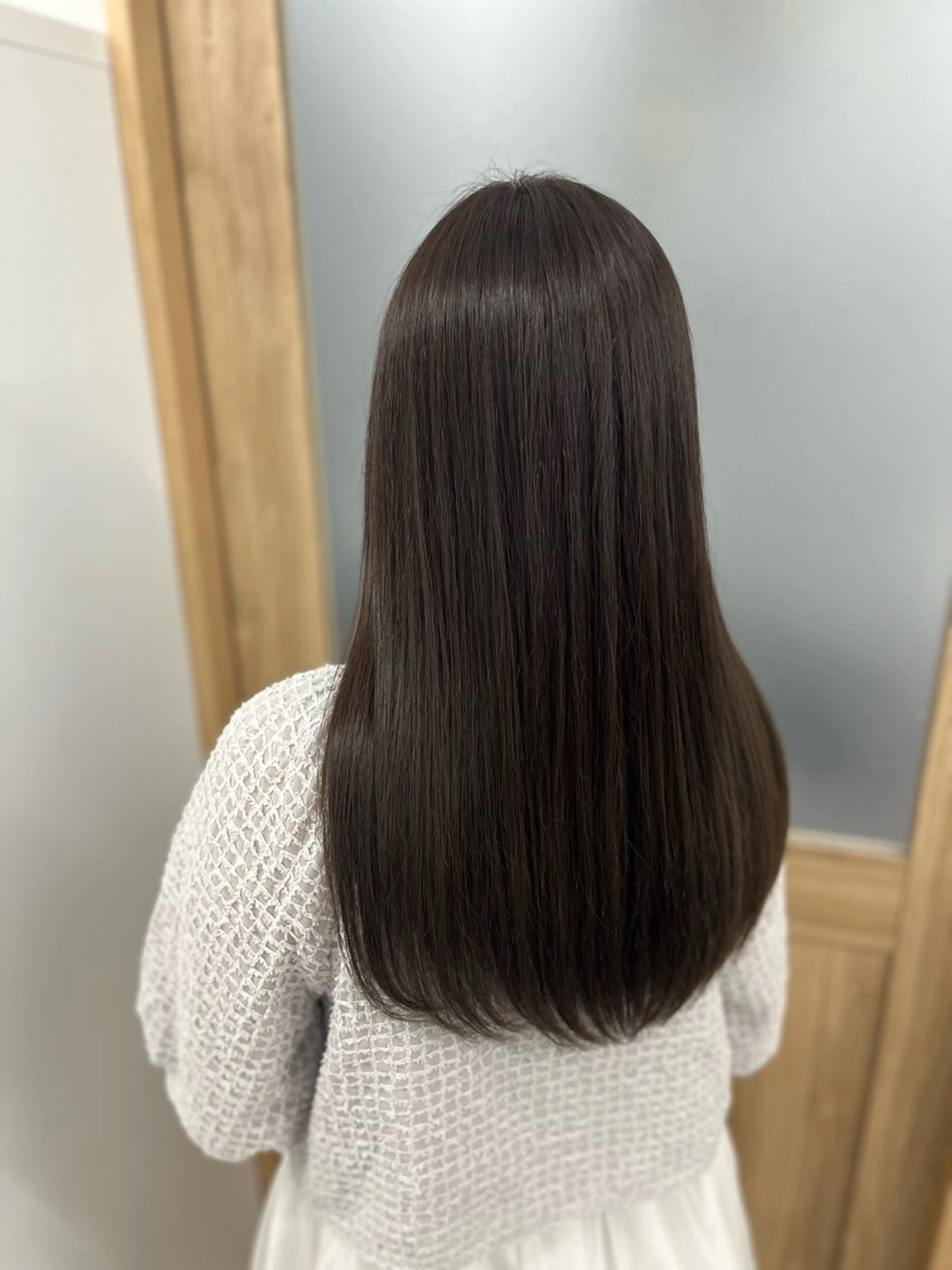 ロング カラー ブラウンカラー マロンブラウン カット ヘアカラー トリートメント 🫧ぷる艶カラー🫧 Yuubi🦩のヘアスタイル