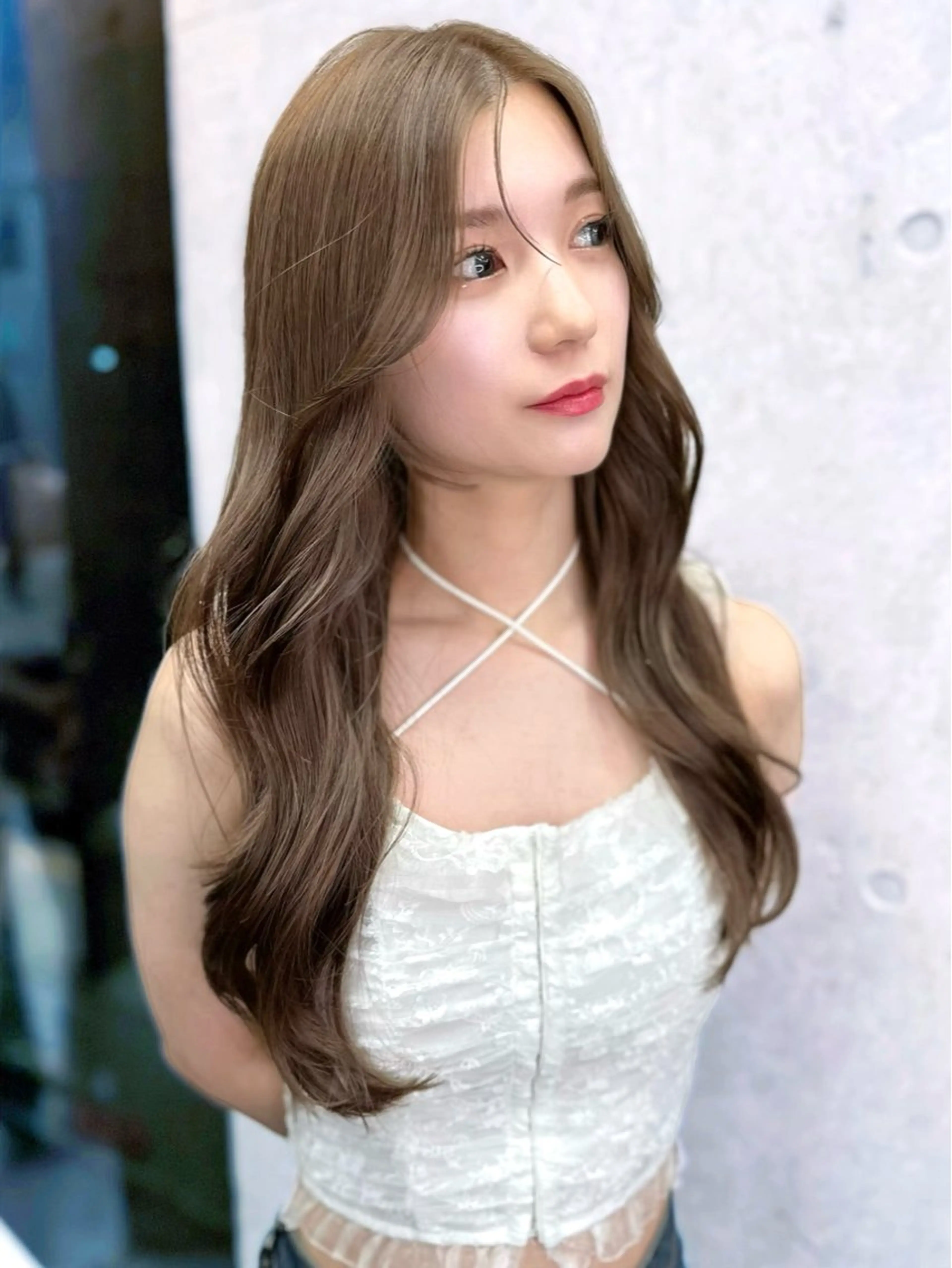 セミロング トリートメント 韓国/ワンホンヘア 髪質改善/MaCoのヘアスタイル