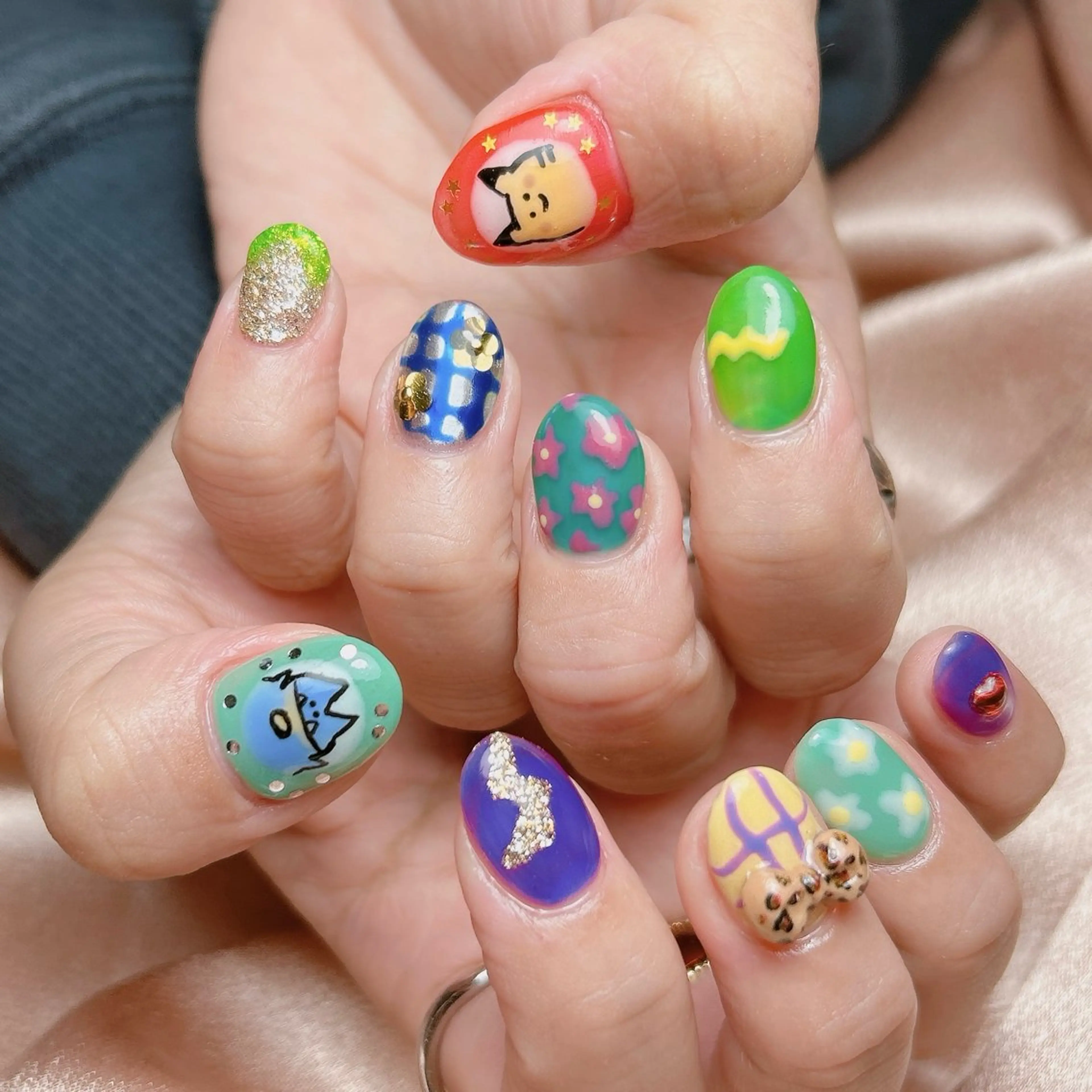 ネイル ハンドネイル junna のぞいてねのネイルデザイン