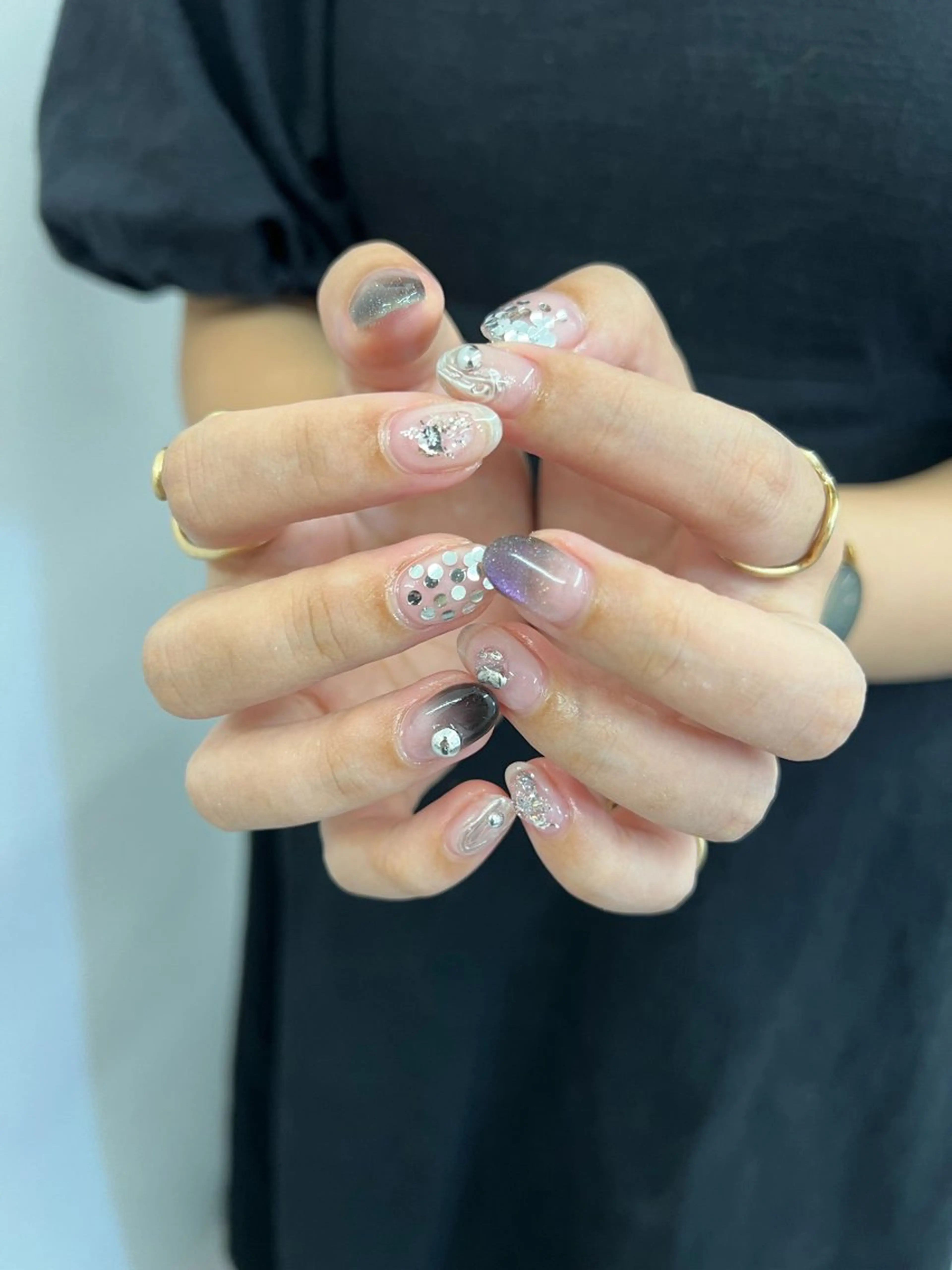 ネイル クリアネイル ジェルネイル マグネットネイル ニュアンスネイル パラジェル Bana_ Nailのその他イメージ