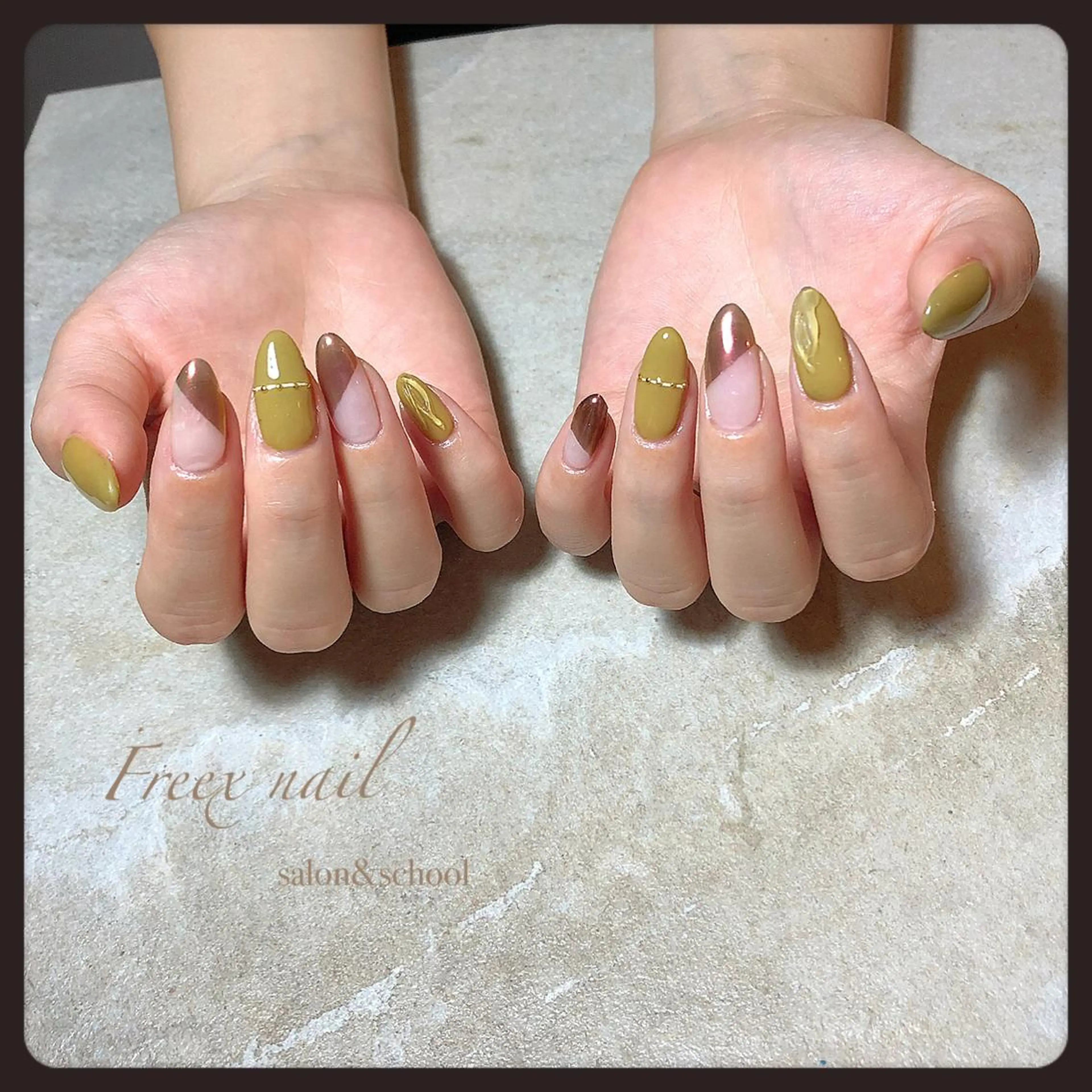 ネイル ミラーネイル Freex nail所属・freex nail /ニュアンス/個性派のネイルデザイン
