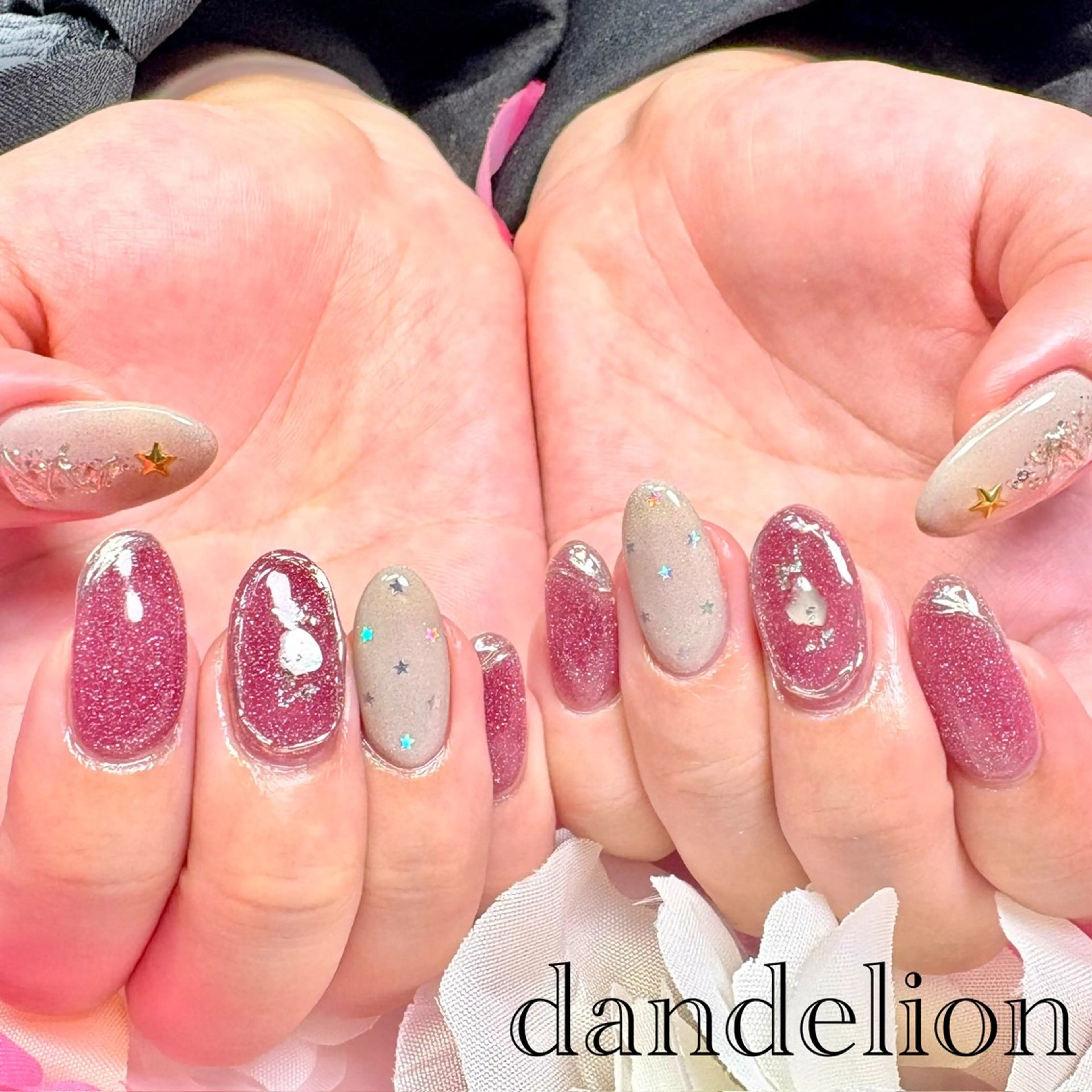 ネイル ハンドネイル ハンドケア dandelion ダンデライオンのネイルデザイン