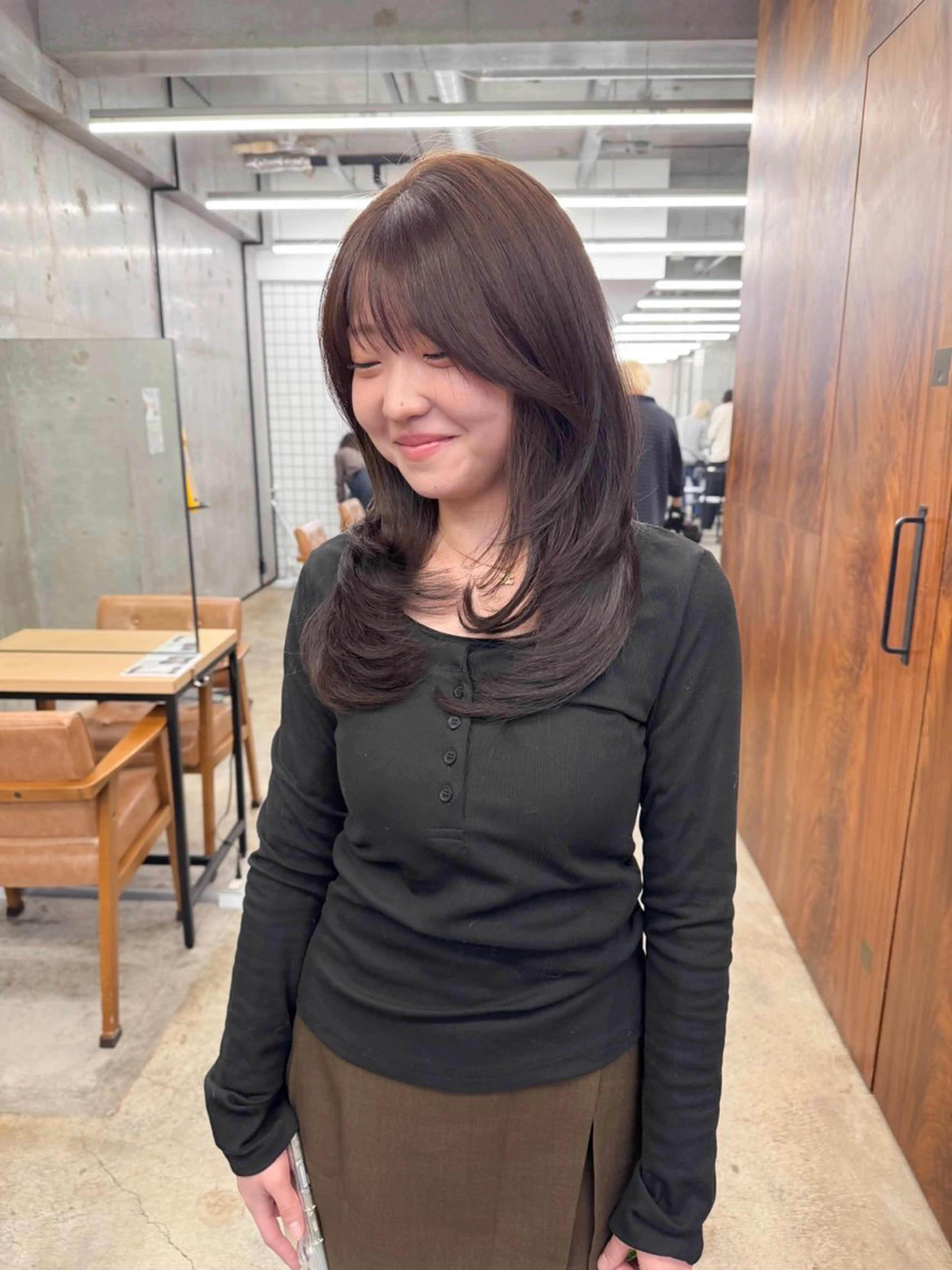 セミロング カラー パーマ 💖美髪矯正💖 辻未侑のヘアスタイル