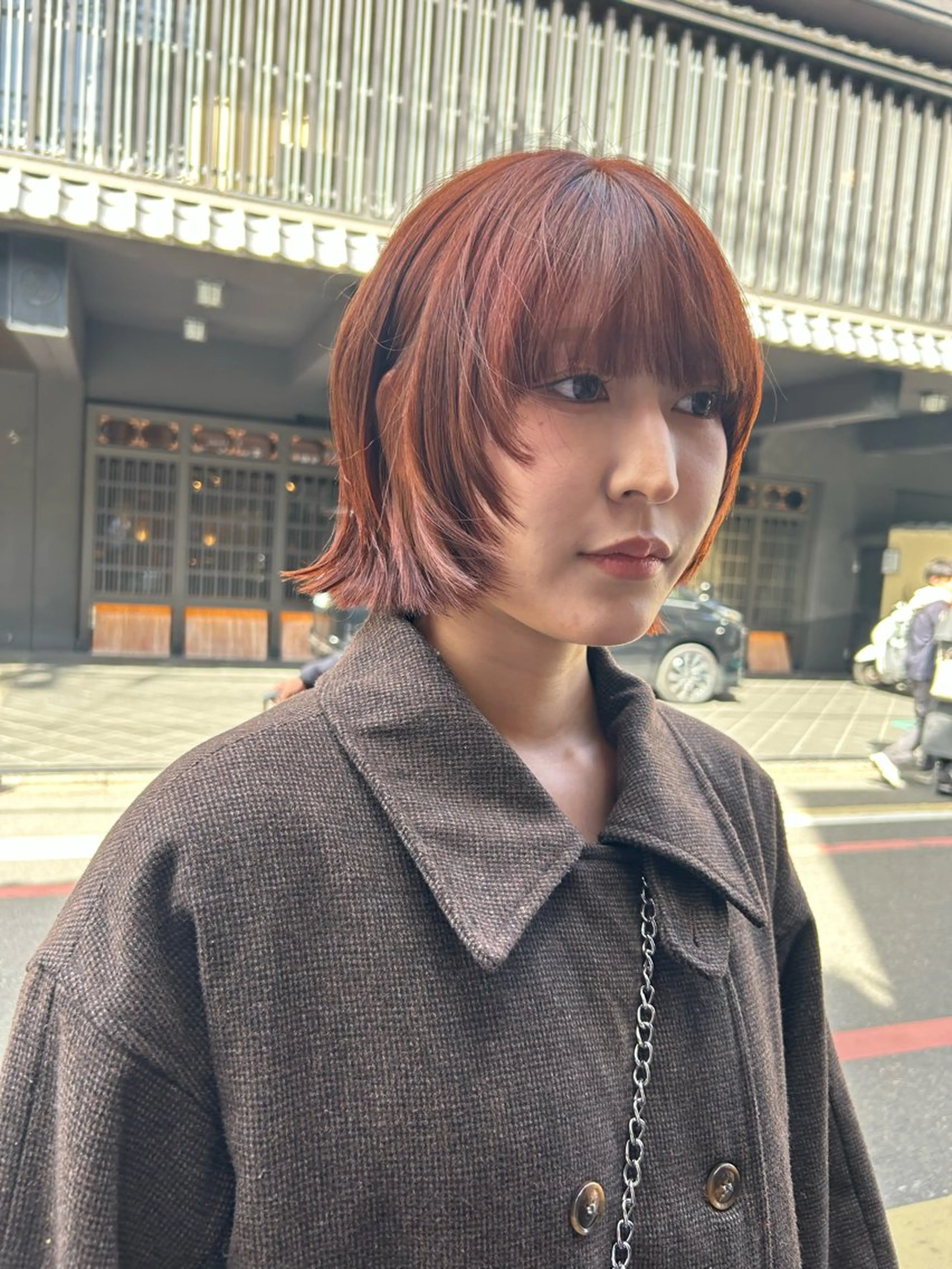 ショート ボブレイヤー ボブ レイヤーカット ショートヘア 藤原 直希のヘアスタイル