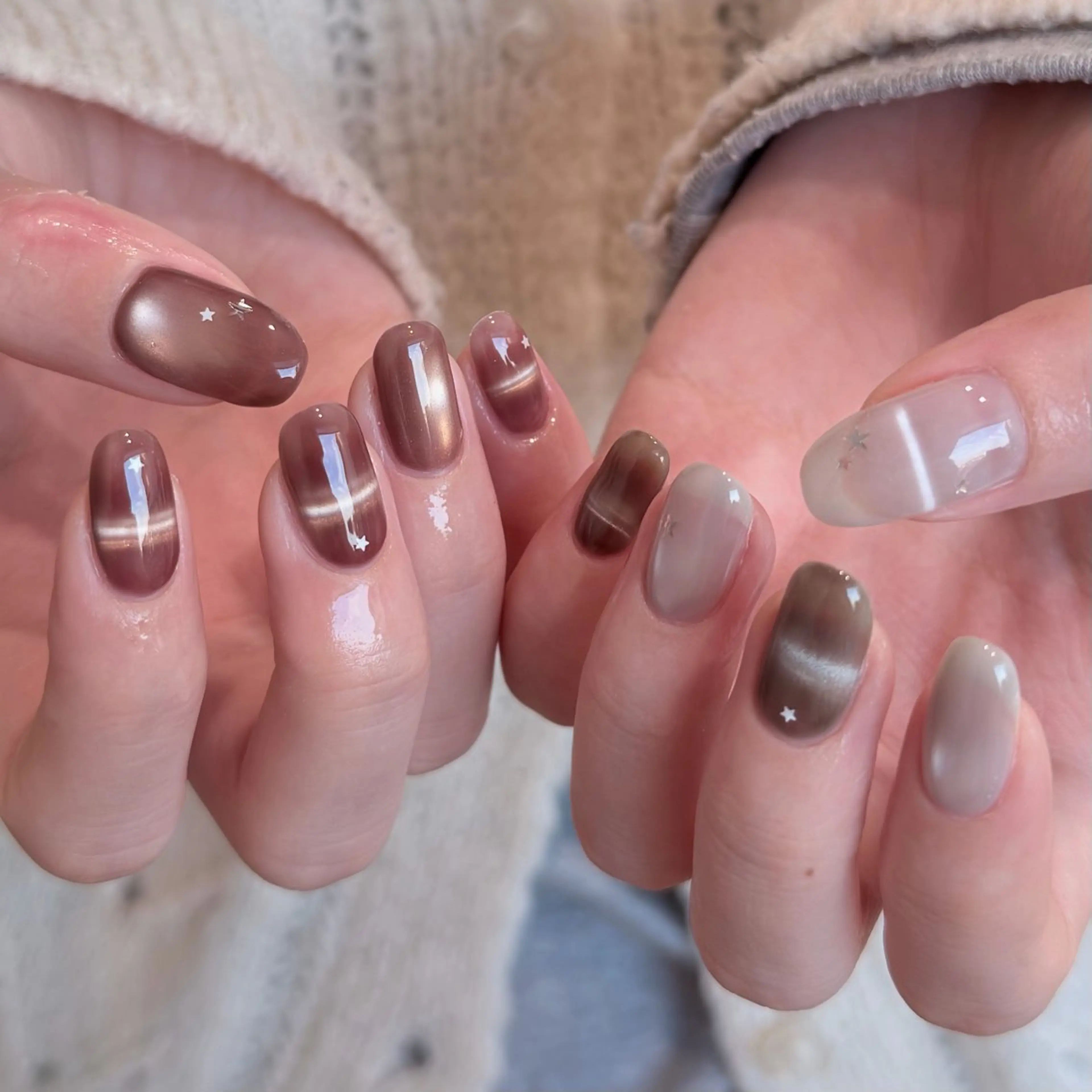 ネイル ハンドネイル 🎀 Hiyubi._.nail 🫧所属・🎀フェイ フェイ🫧💗のネイルデザイン