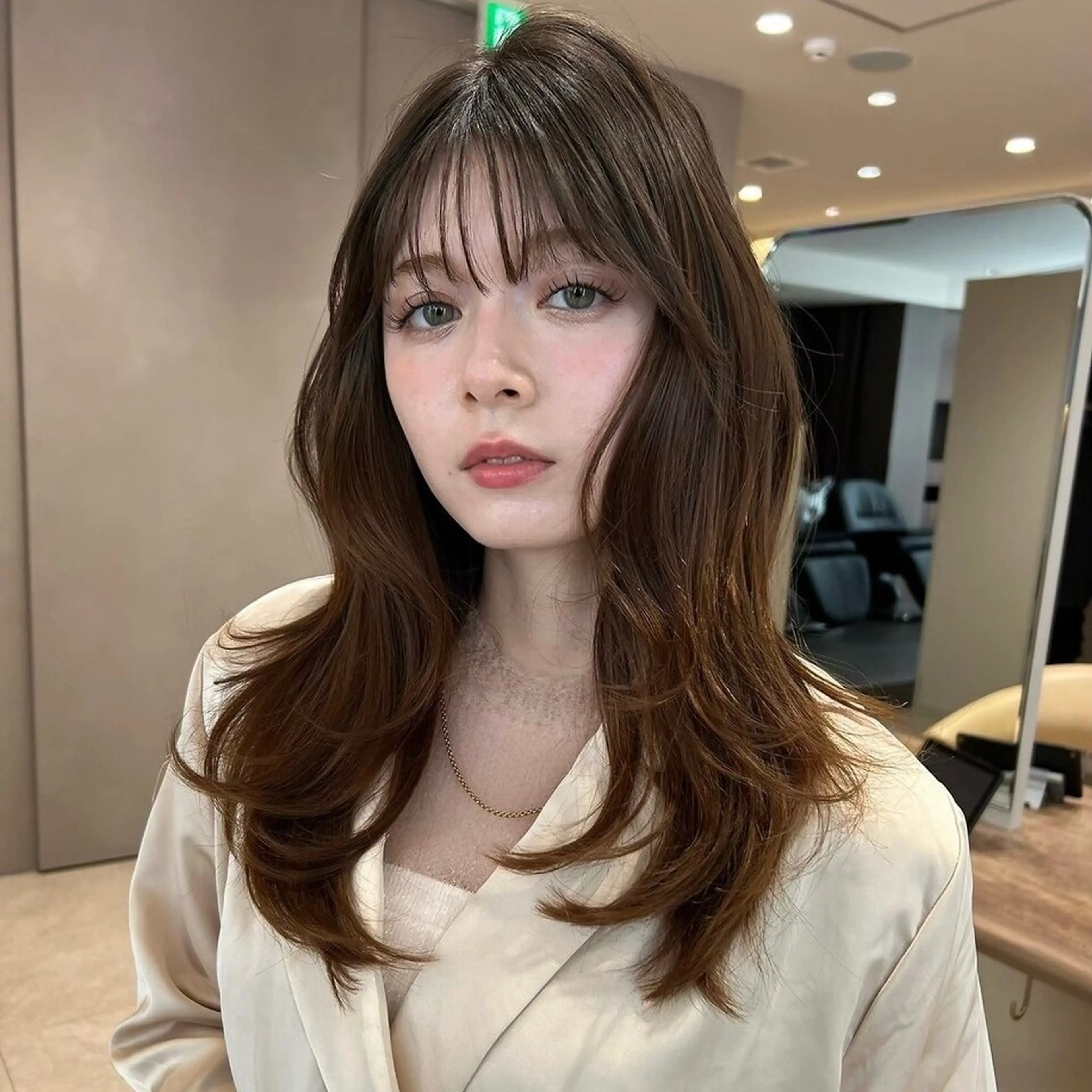 セミロング くびれヘア 韓国風ヘア くびれレイヤー レイヤーカット 似合わせレイヤー ×髪質改善✨NOJIのヘアスタイル