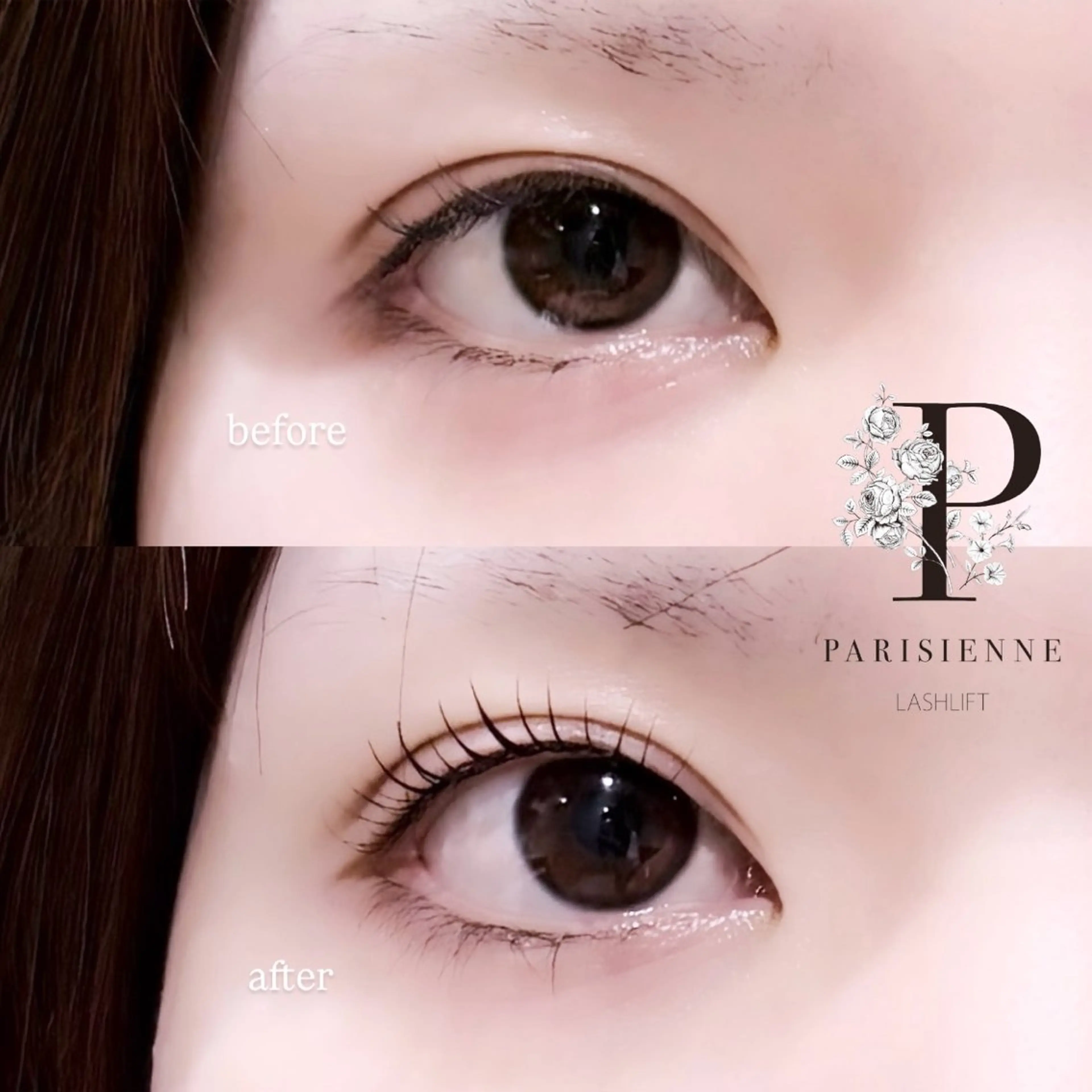 マツエク・マツパ Lカール パリジェンヌラッシュリフト 一重×まつ毛パーマ マツパ Konoka 𐙚⸝⸝꙳のマツエク・マツパデザイン