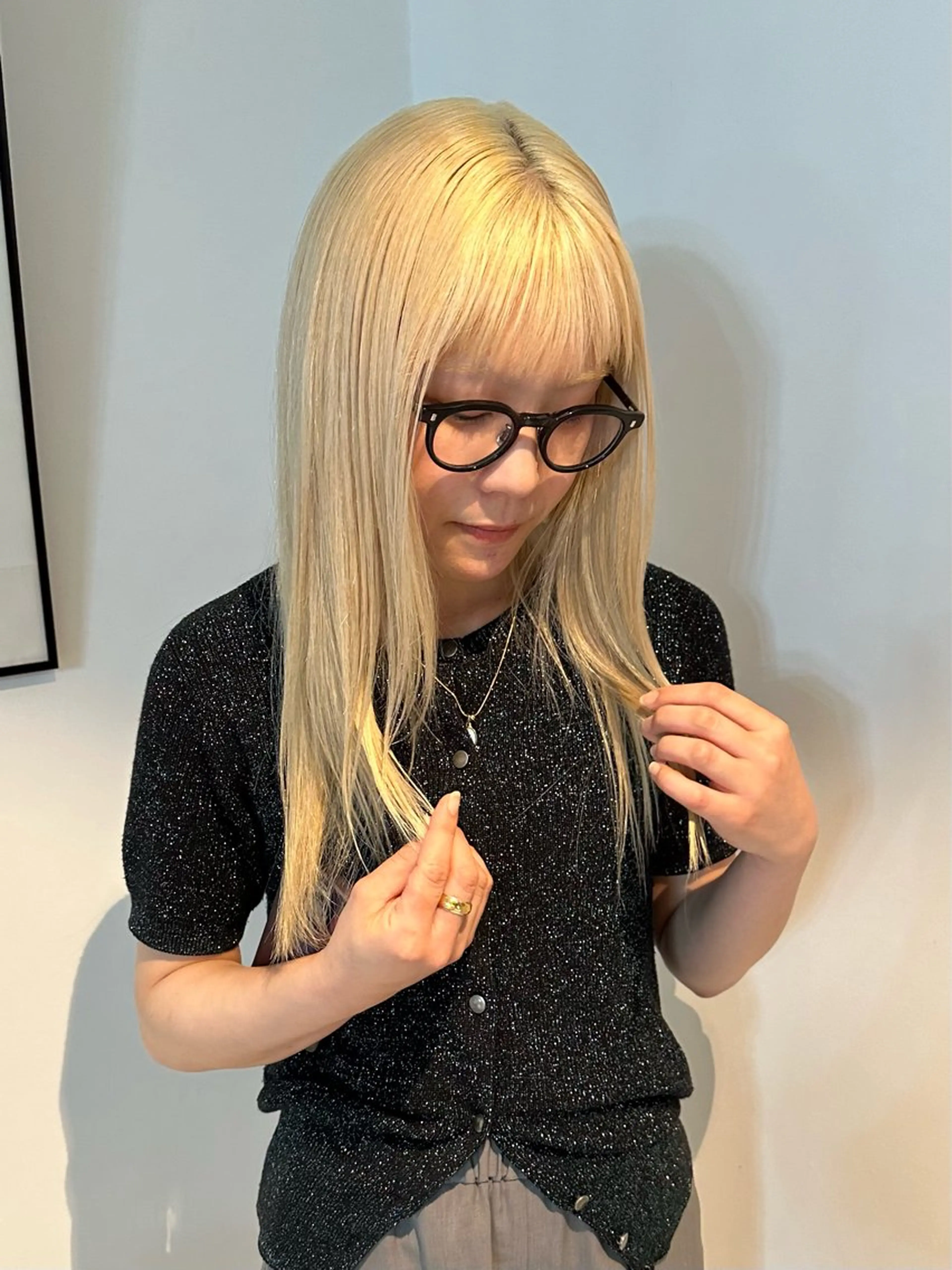 ロング カラー カット ヘアカラー 🎀オイダイラ モモカ🎀のヘアスタイル