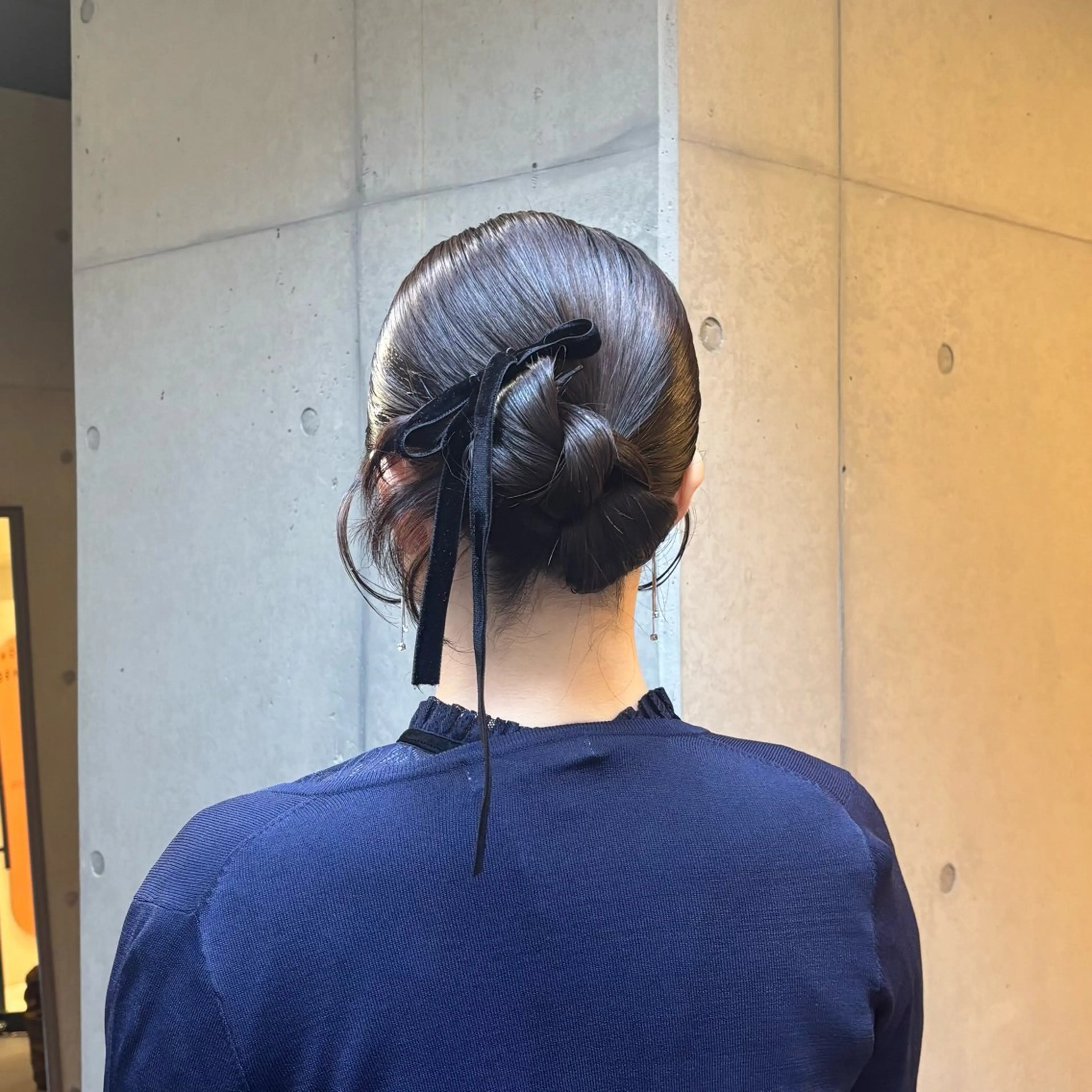 セミロング ヘアアレンジ ヘアセット 〖❁田尻千尋| LEONID❁〗のヘアスタイル