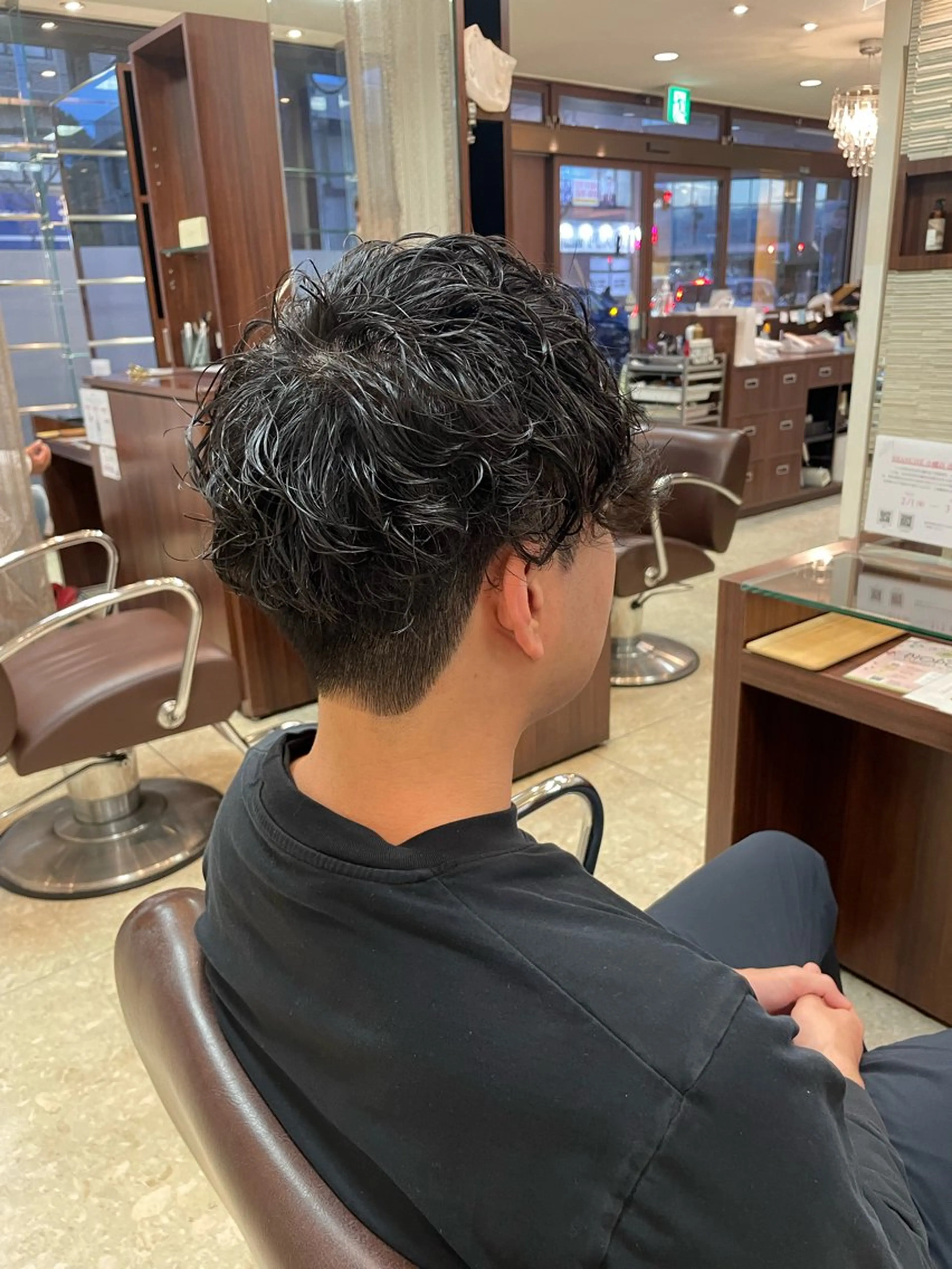 カット＋パーマ🩵🩵の写真