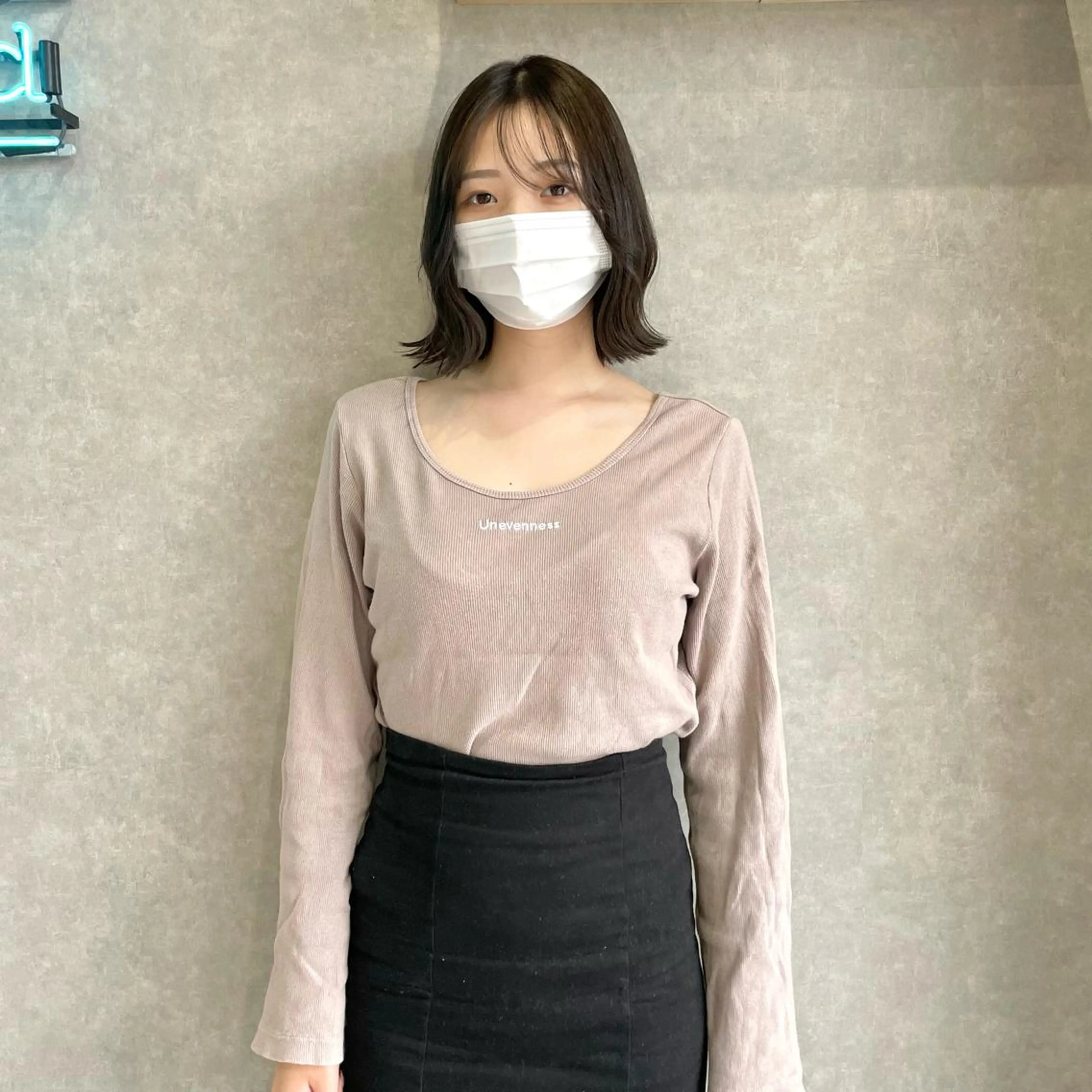 ミディアム カラー はちすか るかのヘアスタイル