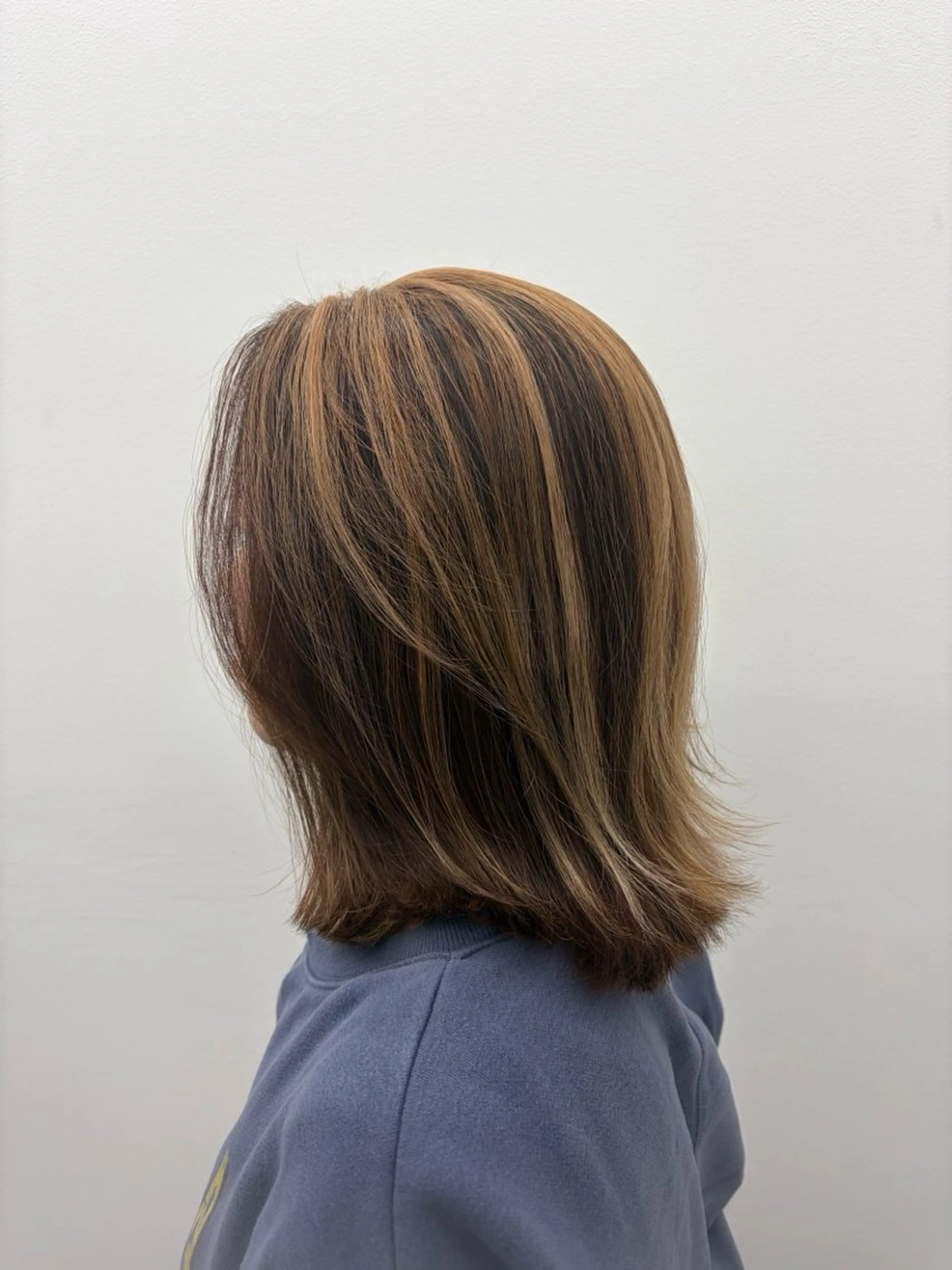 カラー バレイヤージュ ヘアカラー ハイトーン /愛子のヘアスタイル