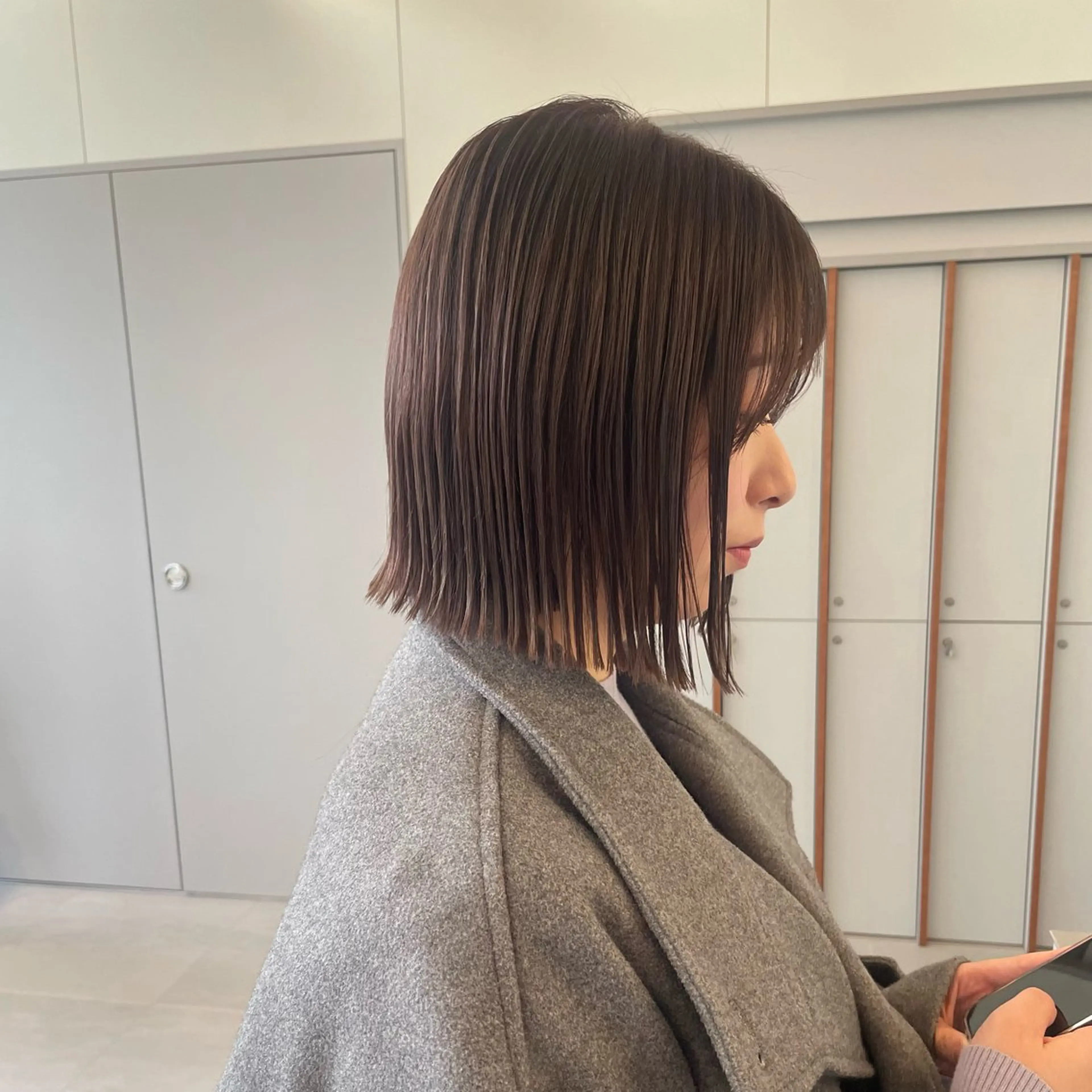 ショート カラー ベージュカラー ブリーチ 透明感カラー ダブルカラー グレージュ ヘアカラー トリートメント ブリーチ/レイヤー 🌻Mutsumiのヘアスタイル