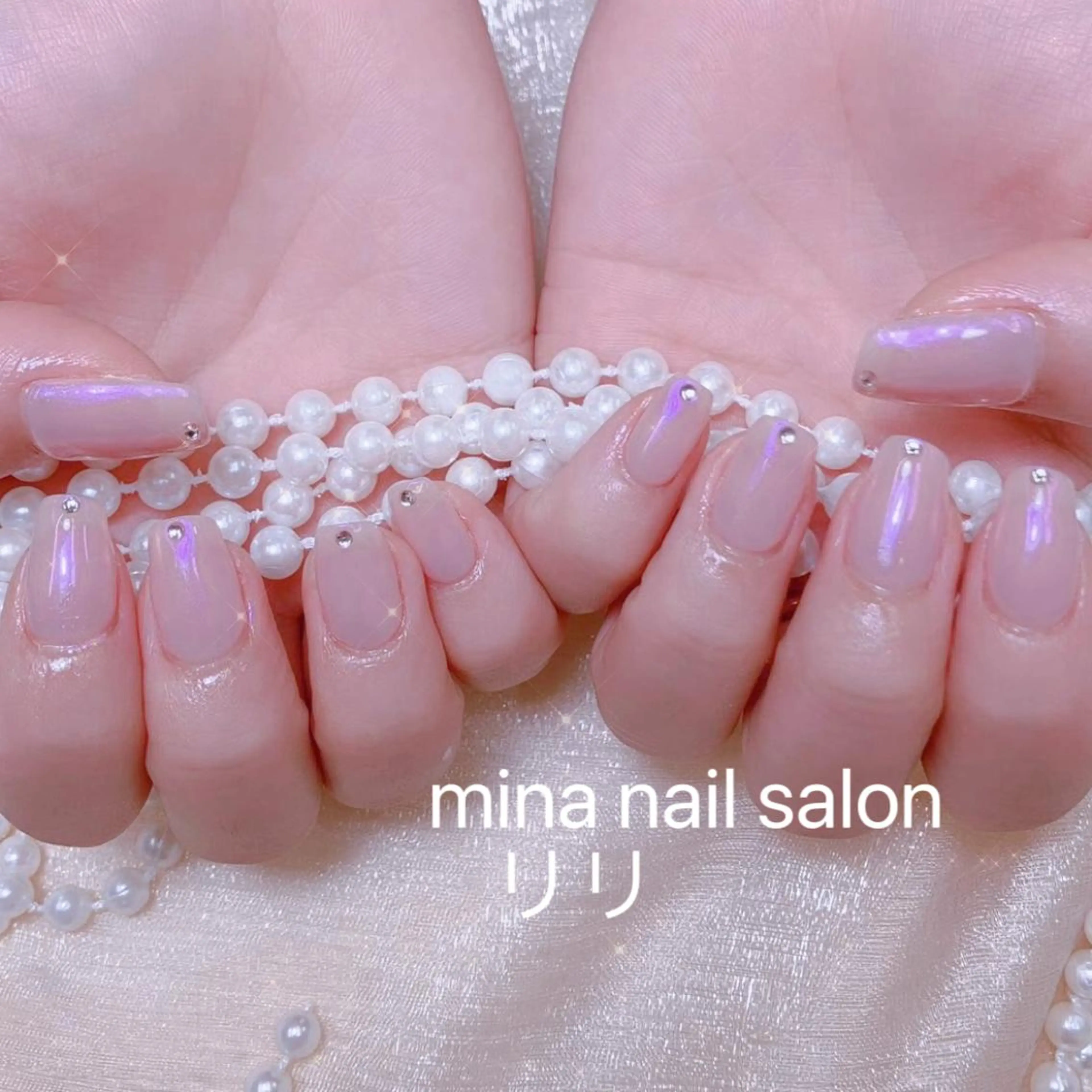 Hand🌟ソフトジェルオフ無料ケア込み🌟大人気ミラー・オーロラワンカラーの写真