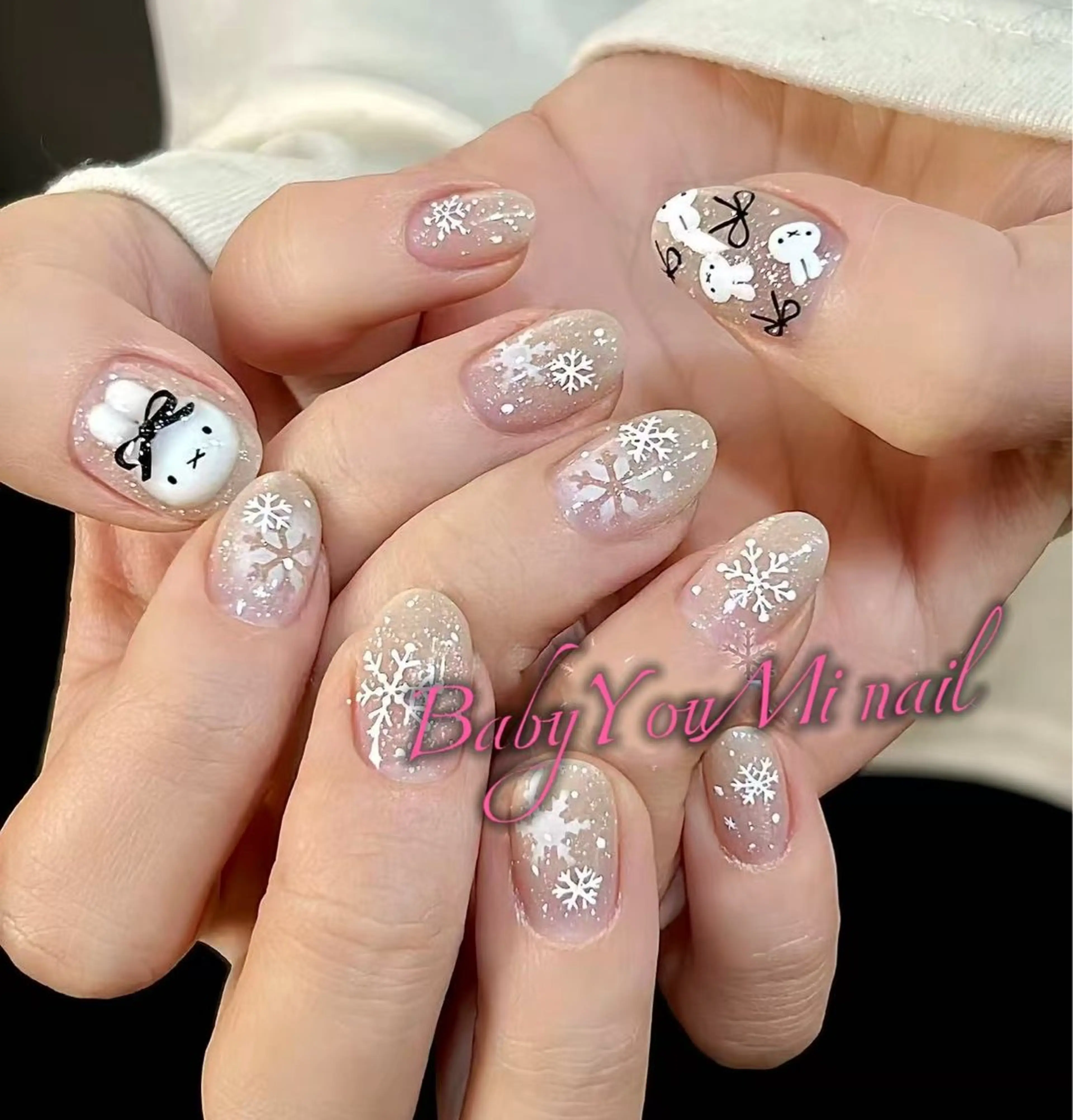 ネイル オーロラネイル 成人式 フットネイル フレンチネイル ジェルネイル ハンドネイル Oomiya 服部のネイルデザイン