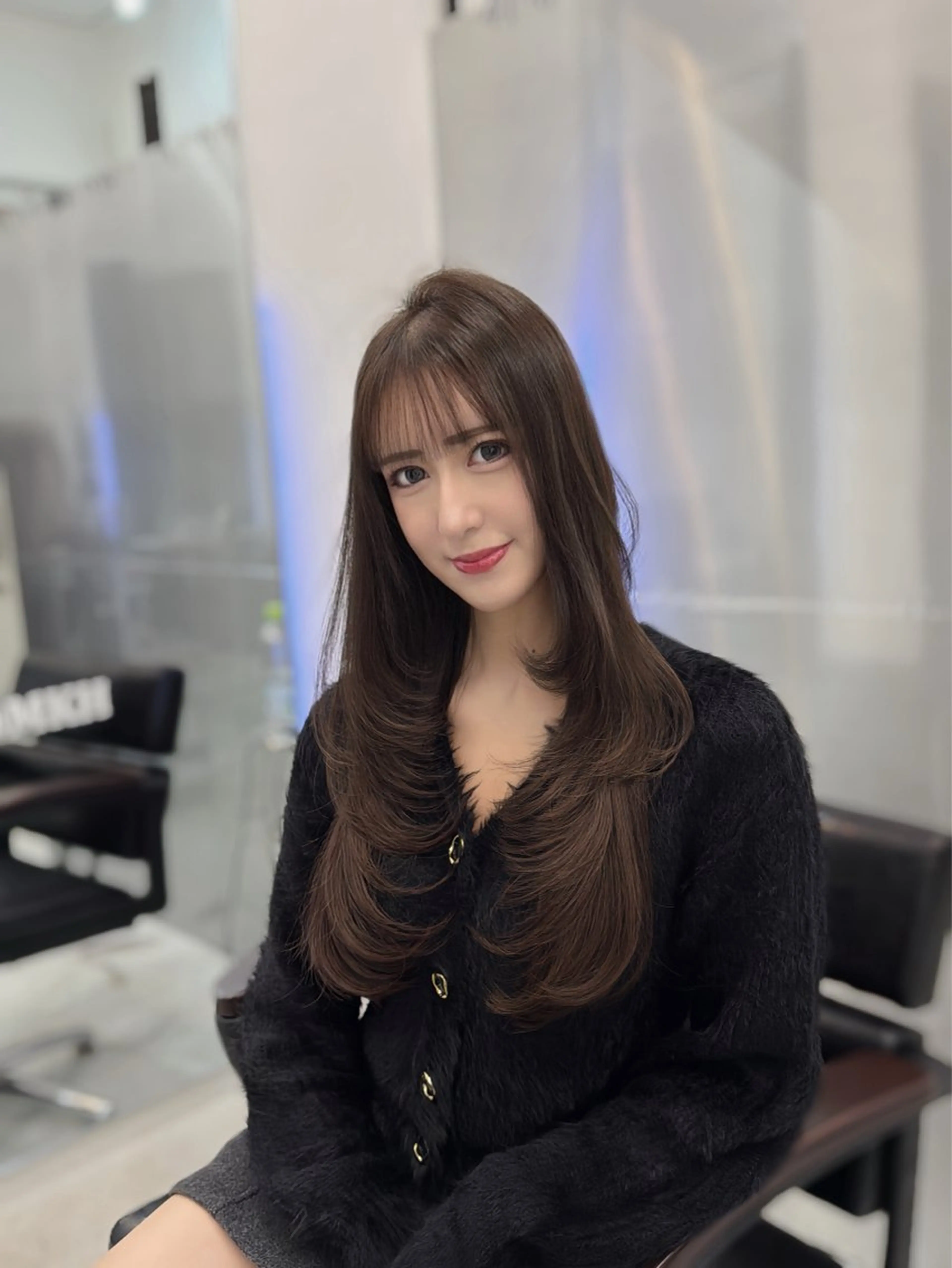 ロング カット ヘアカラー エクステ LOMKH所属・シールエクステ/ レイヤー/タツヤのヘアスタイル