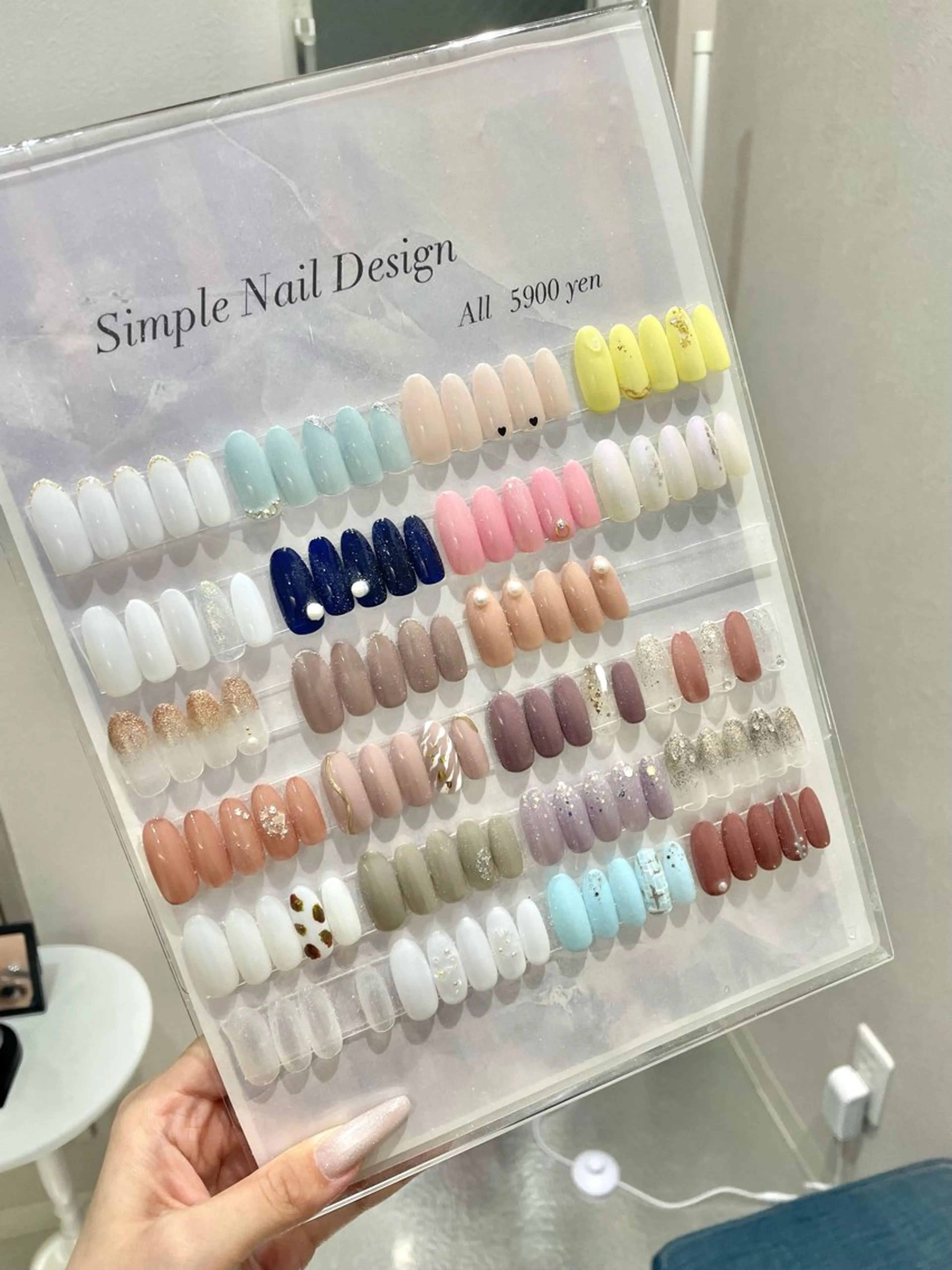 ネイル アートネイル シンプルネイル ネイルプラザ河原町OPA店所属・Ryou .のネイルデザイン