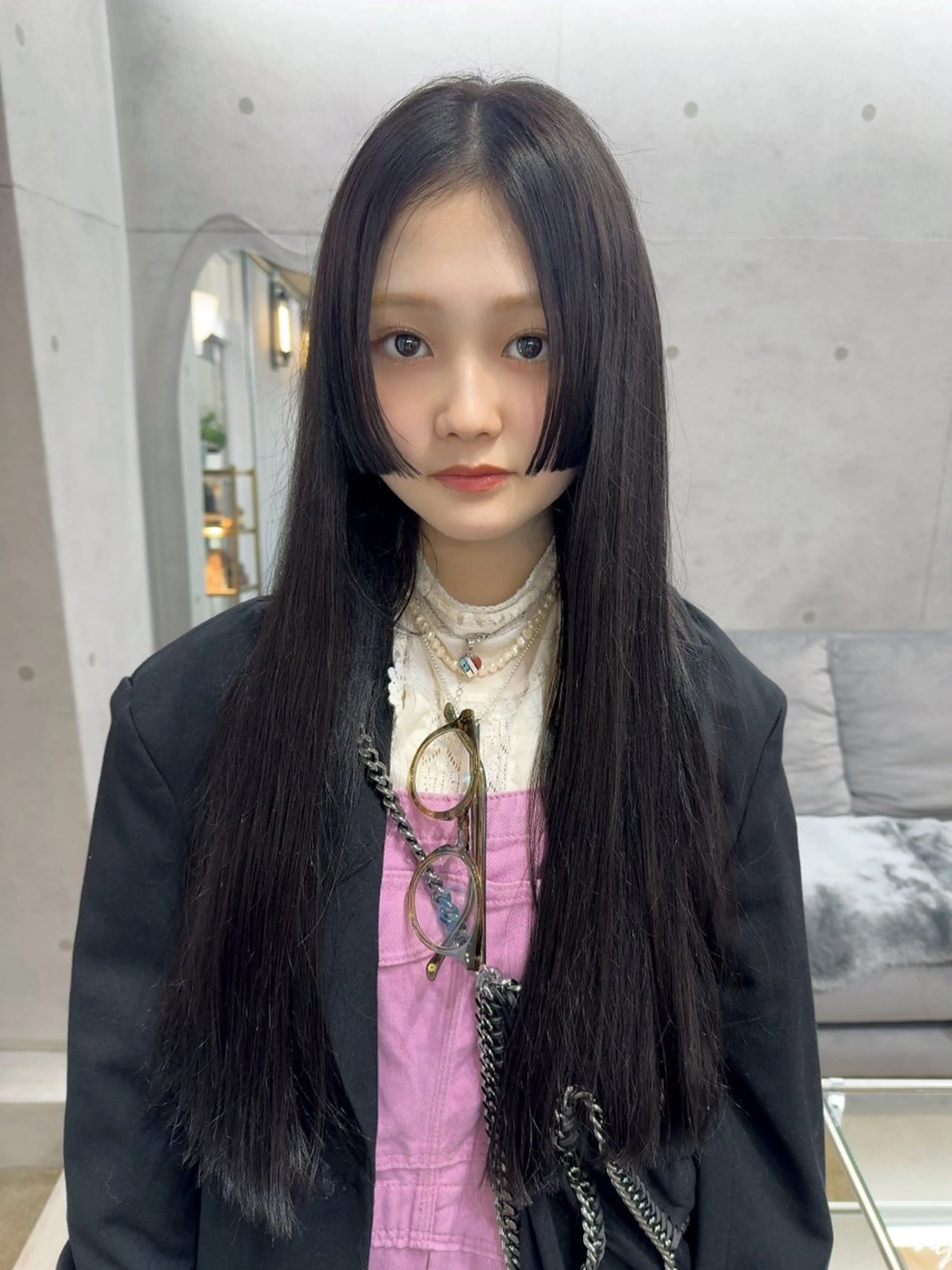 ロング カラー カット ヘアカラー MIES amane(アマネ)のヘアスタイル