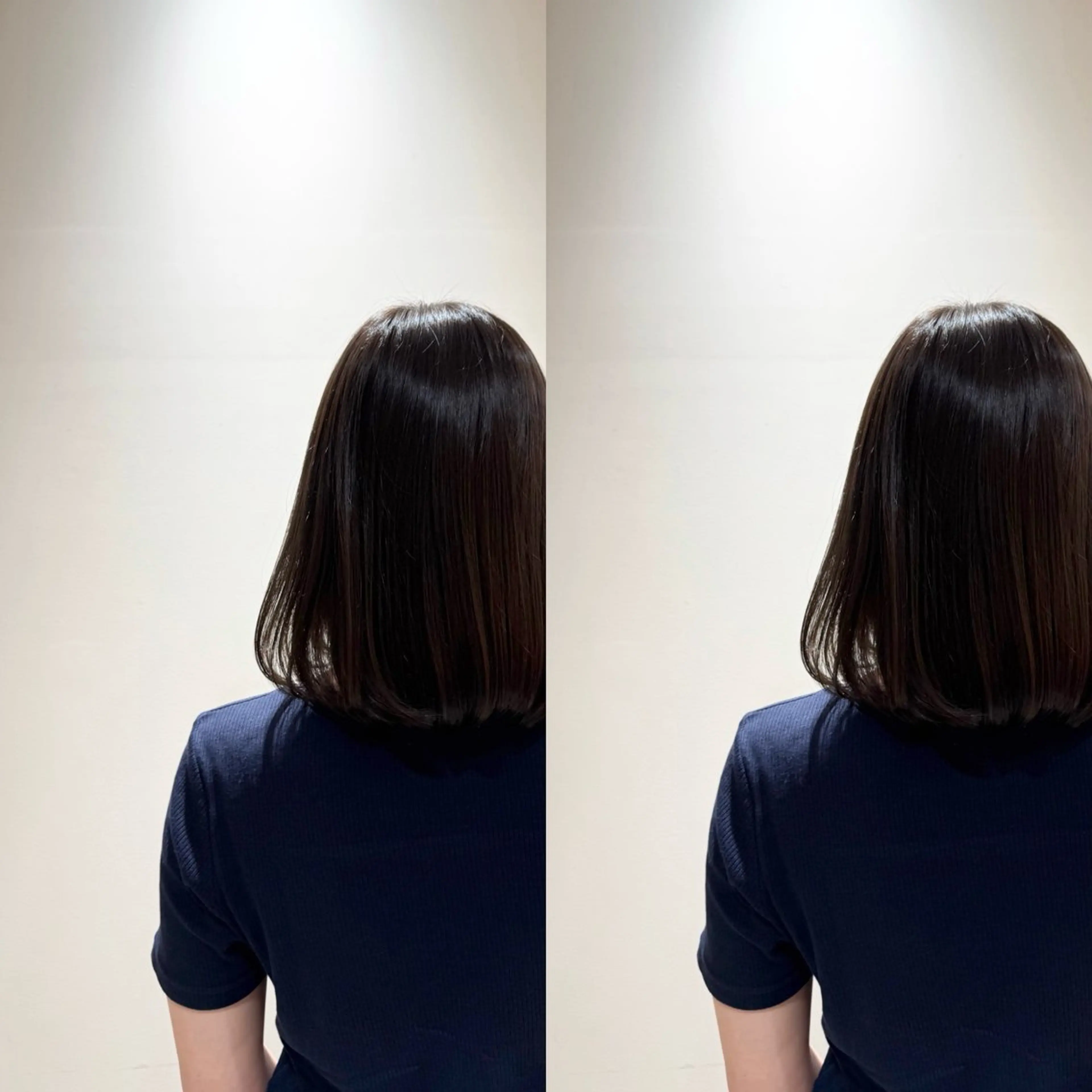 ミディアム カラー アベ ホノカのヘアスタイル