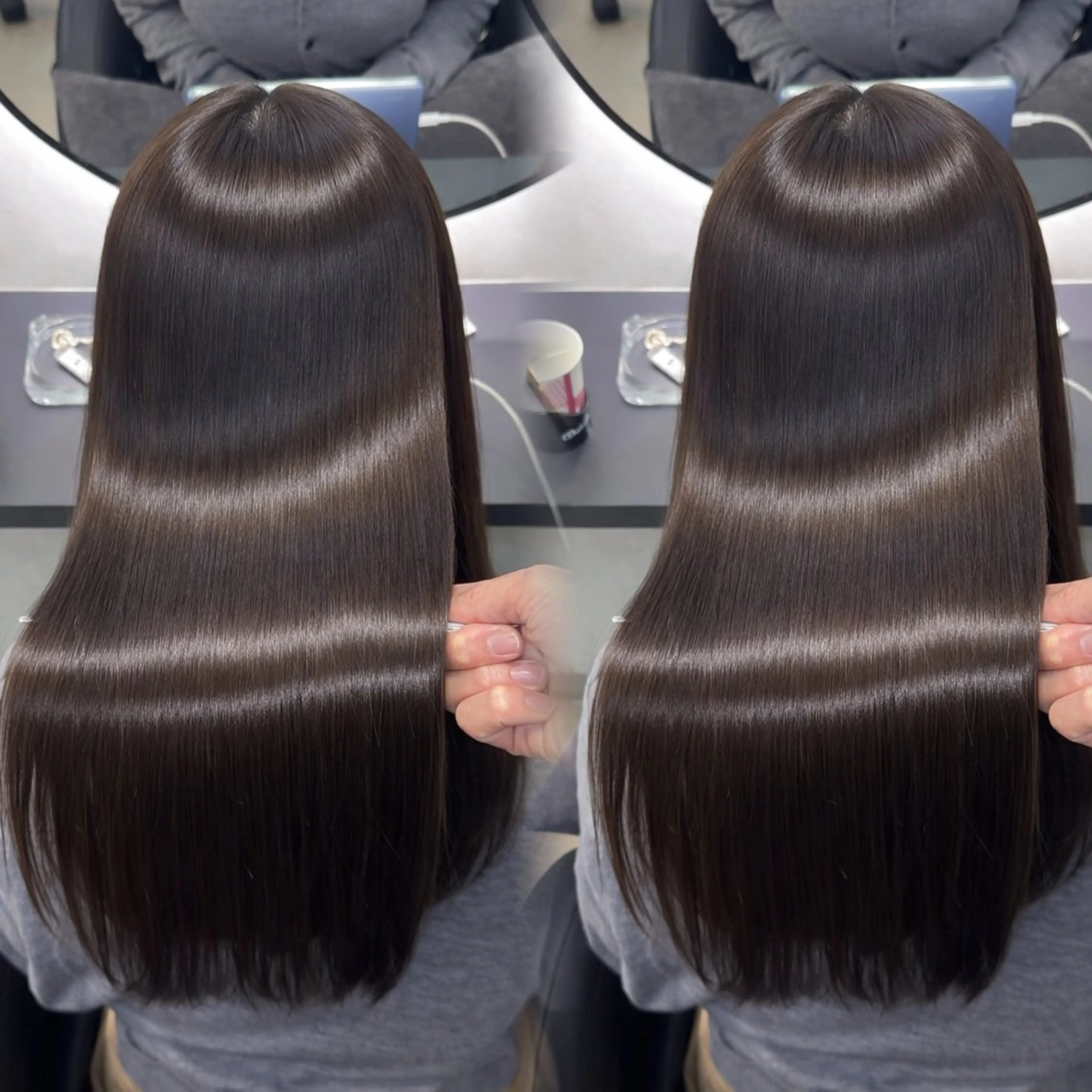 ロング カラー ヘアアレンジ カット ヘアカラー 縮毛矯正 トリートメント 新宿 /髪質改善/ 縮毛矯正/ヒュウガのヘアスタイル