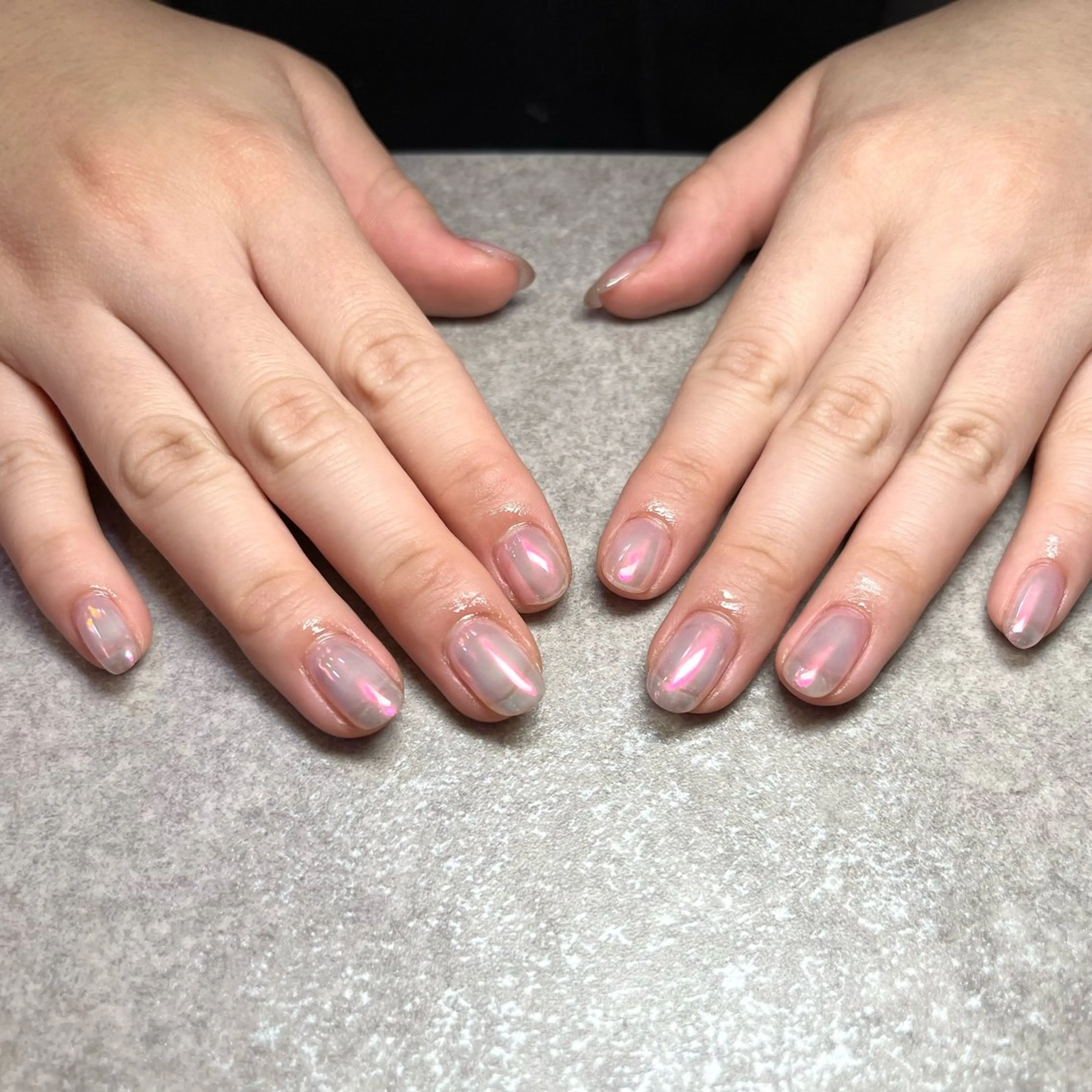 ネイル オーロラネイル ミラーネイル ワンカラーネイル 🌻Sunrich Fuka🌻のネイルデザイン