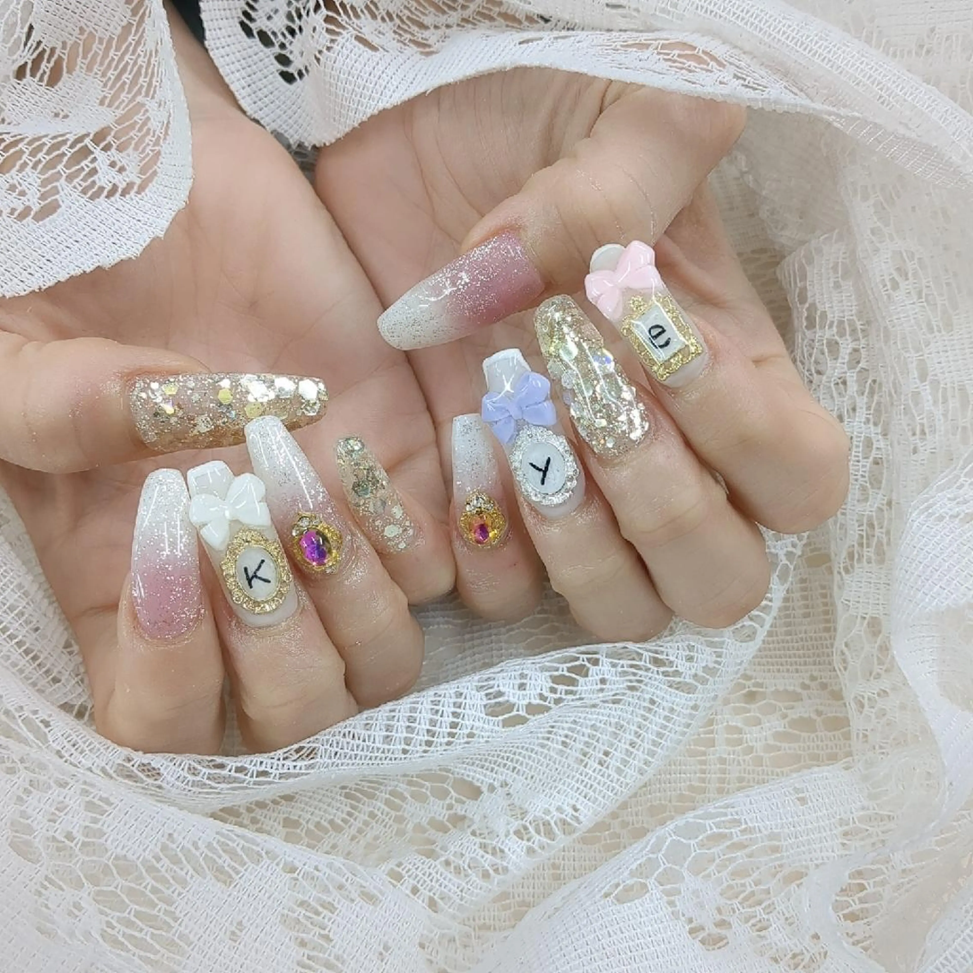 ネイル 長さ出し ジェルネイル ソフトジェル トミーワイネイル所属・トミー ワイのネイルデザイン