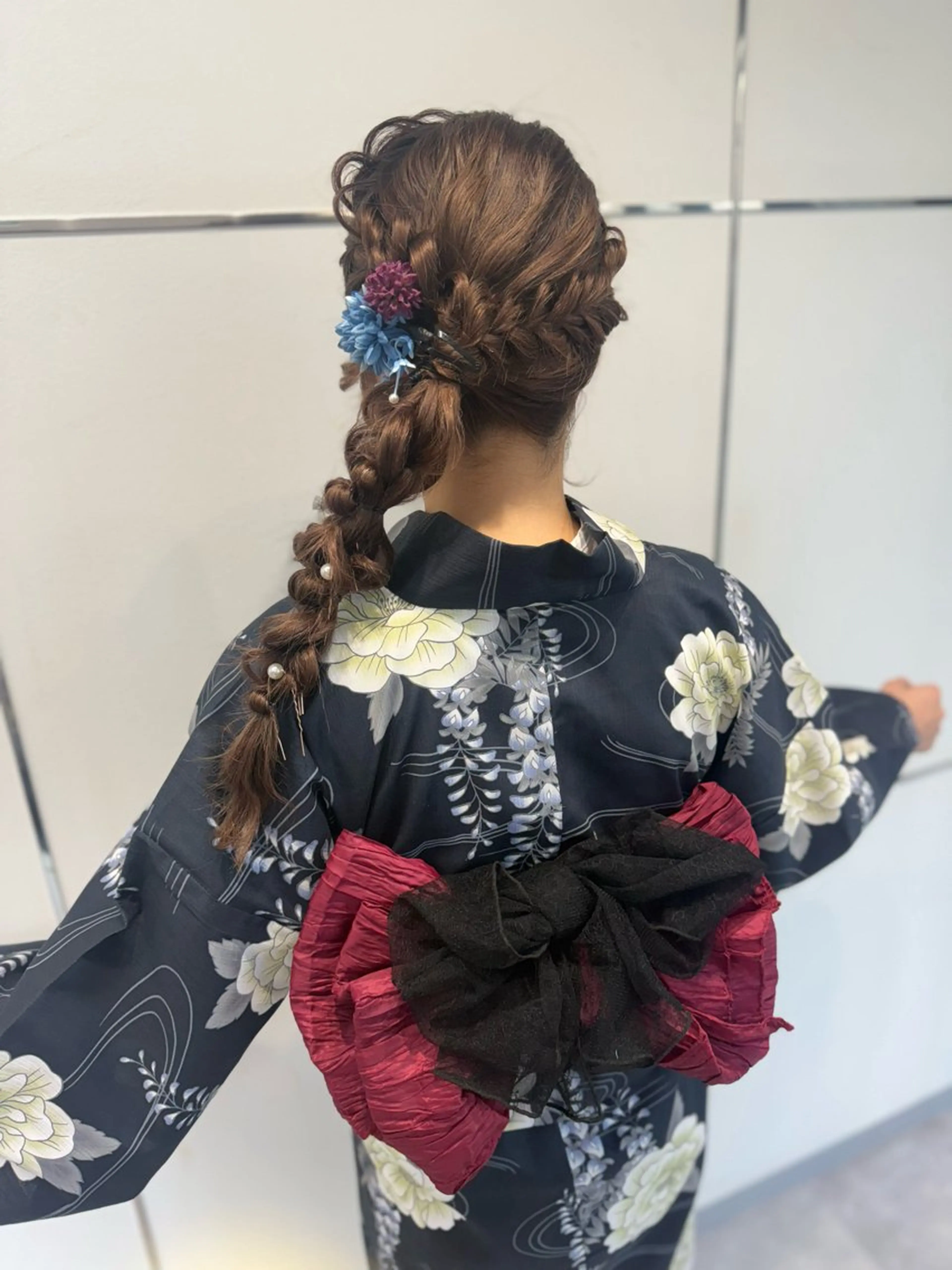 ヘアアレンジ 着付け 🦋ami/浦和 ブリーチカラー🦋のヘアスタイル