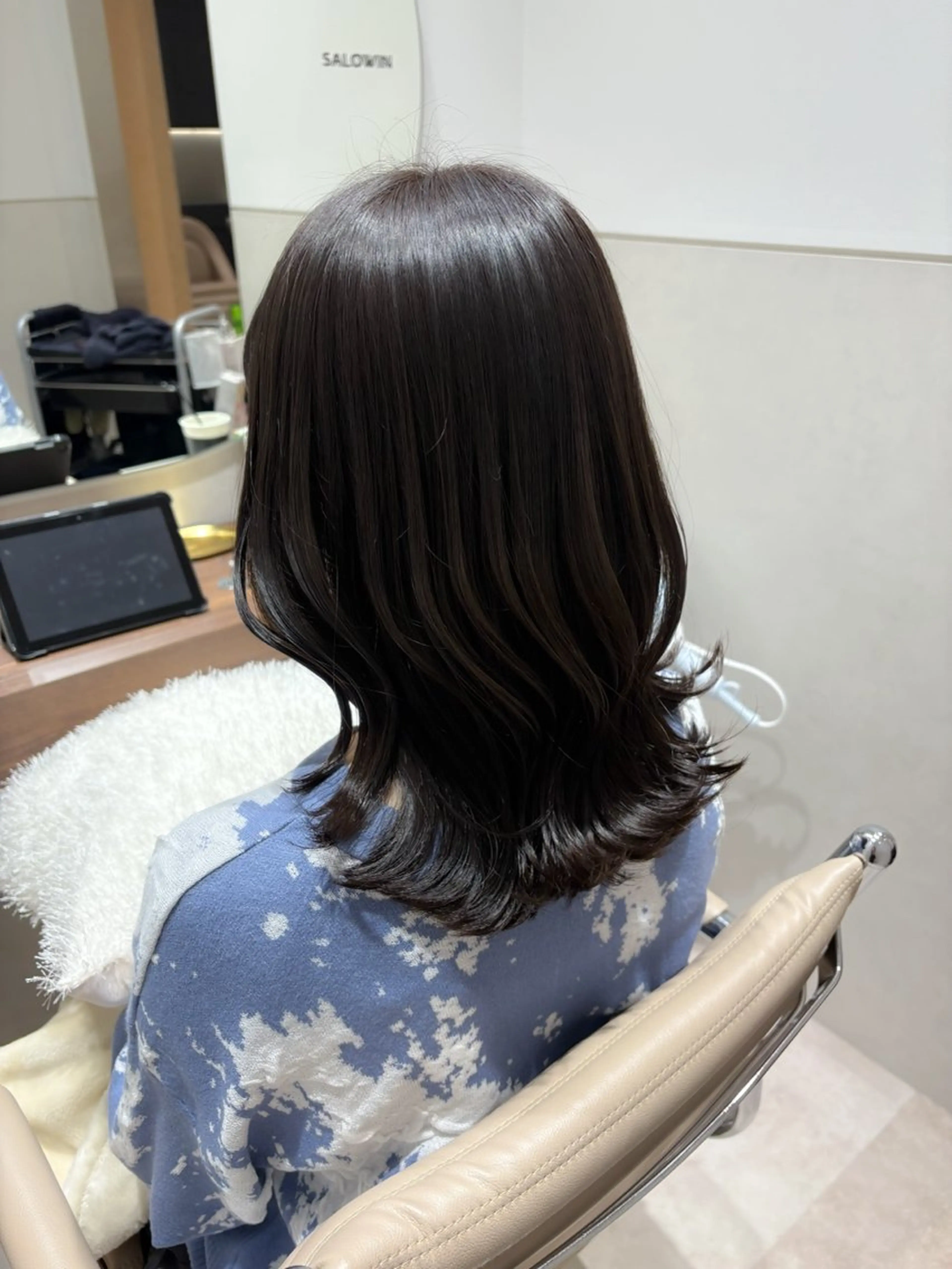 ミディアム カラー カット ヘアカラー トリートメント SALOWIN京都河原町suite店所属・うる艶カラー/ 髪質改善/arisaのヘアスタイル