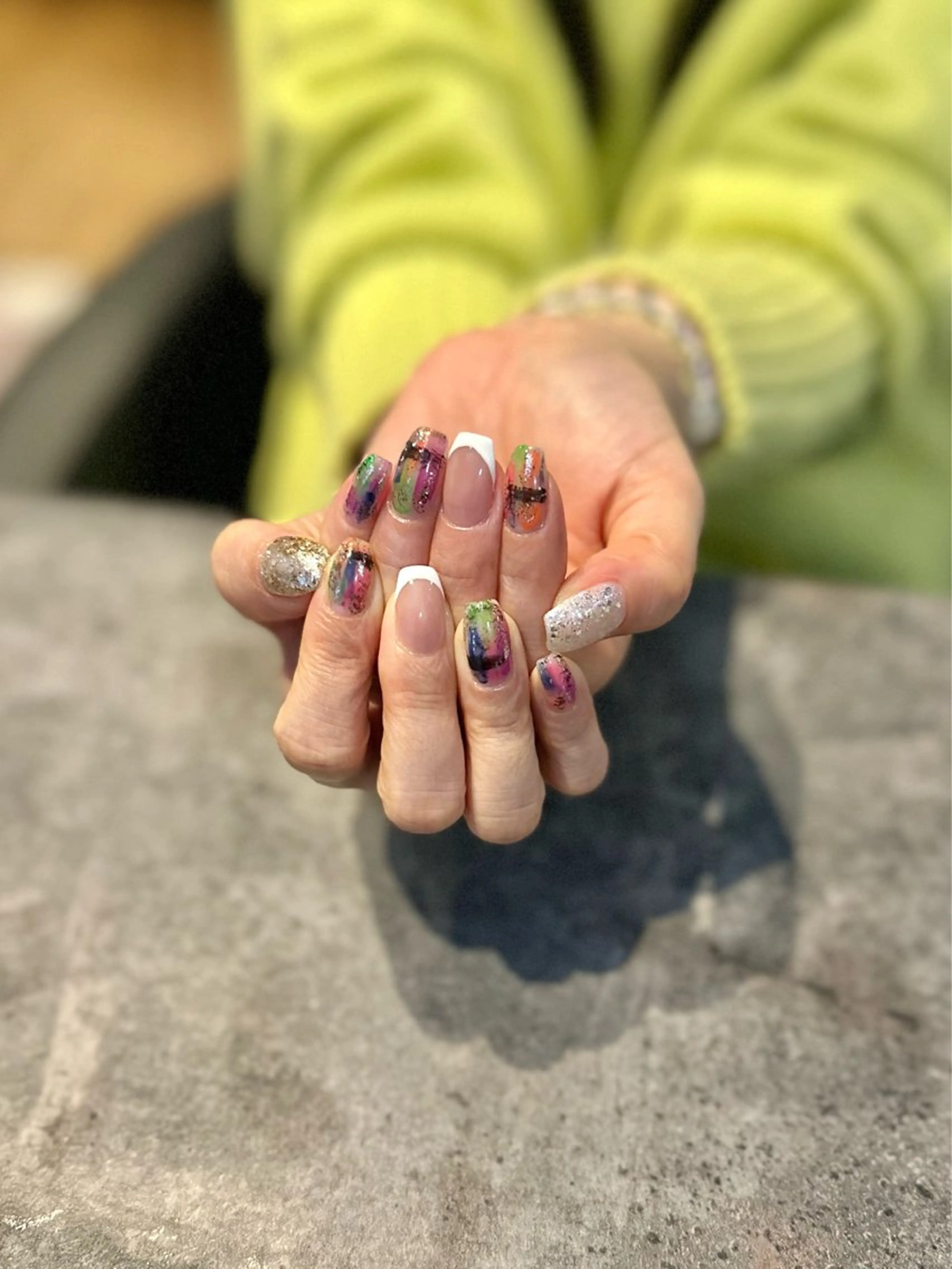 ネイル フラワーネイル 大理石ネイル(マーブル) ニュアンスネイル シンプルネイル nail salon amanoのネイルデザイン