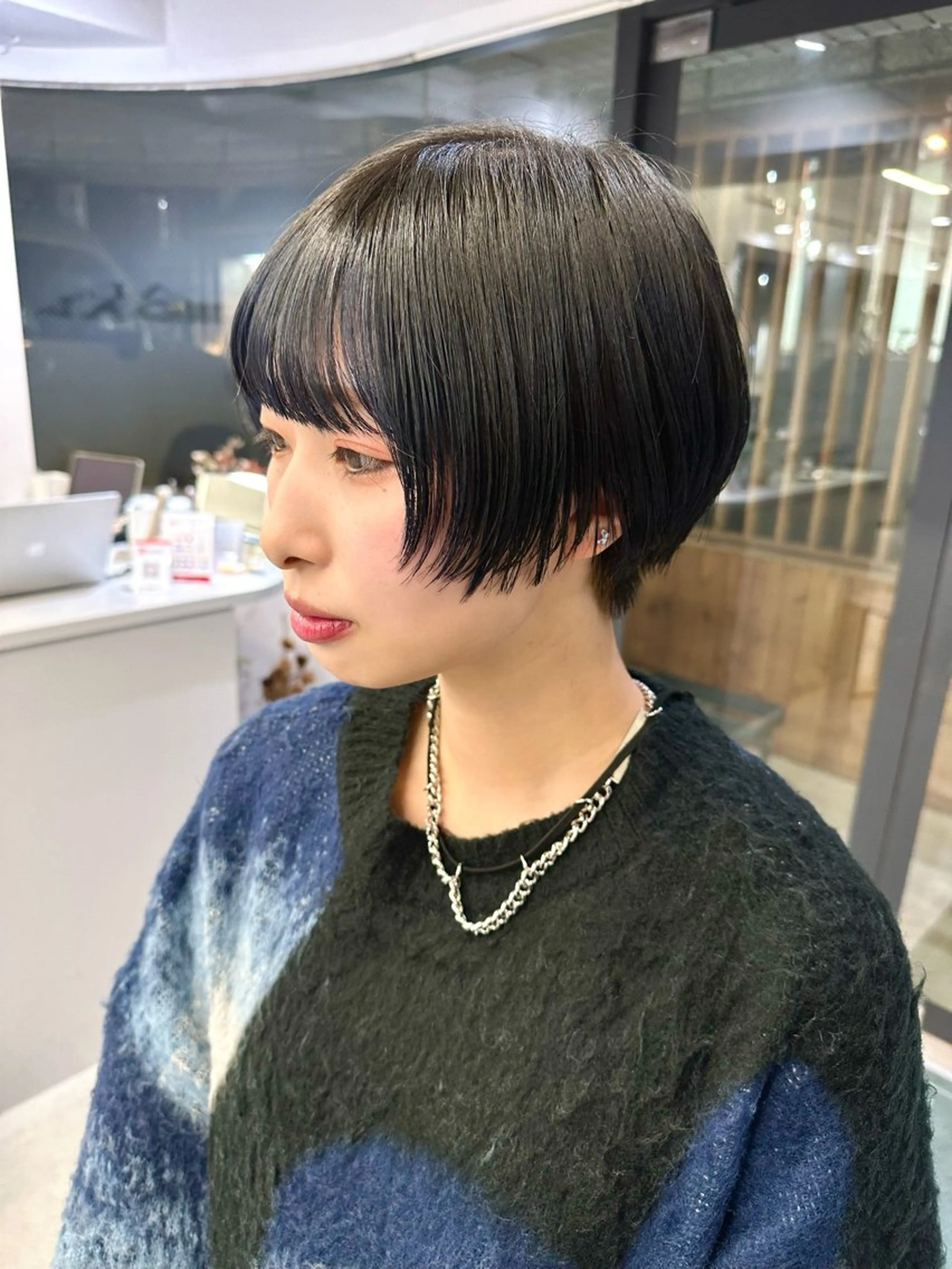 ショート カット ヘアカラー 骨格診断で絶対可愛い ✨丸みショート✨凌弥のヘアスタイル