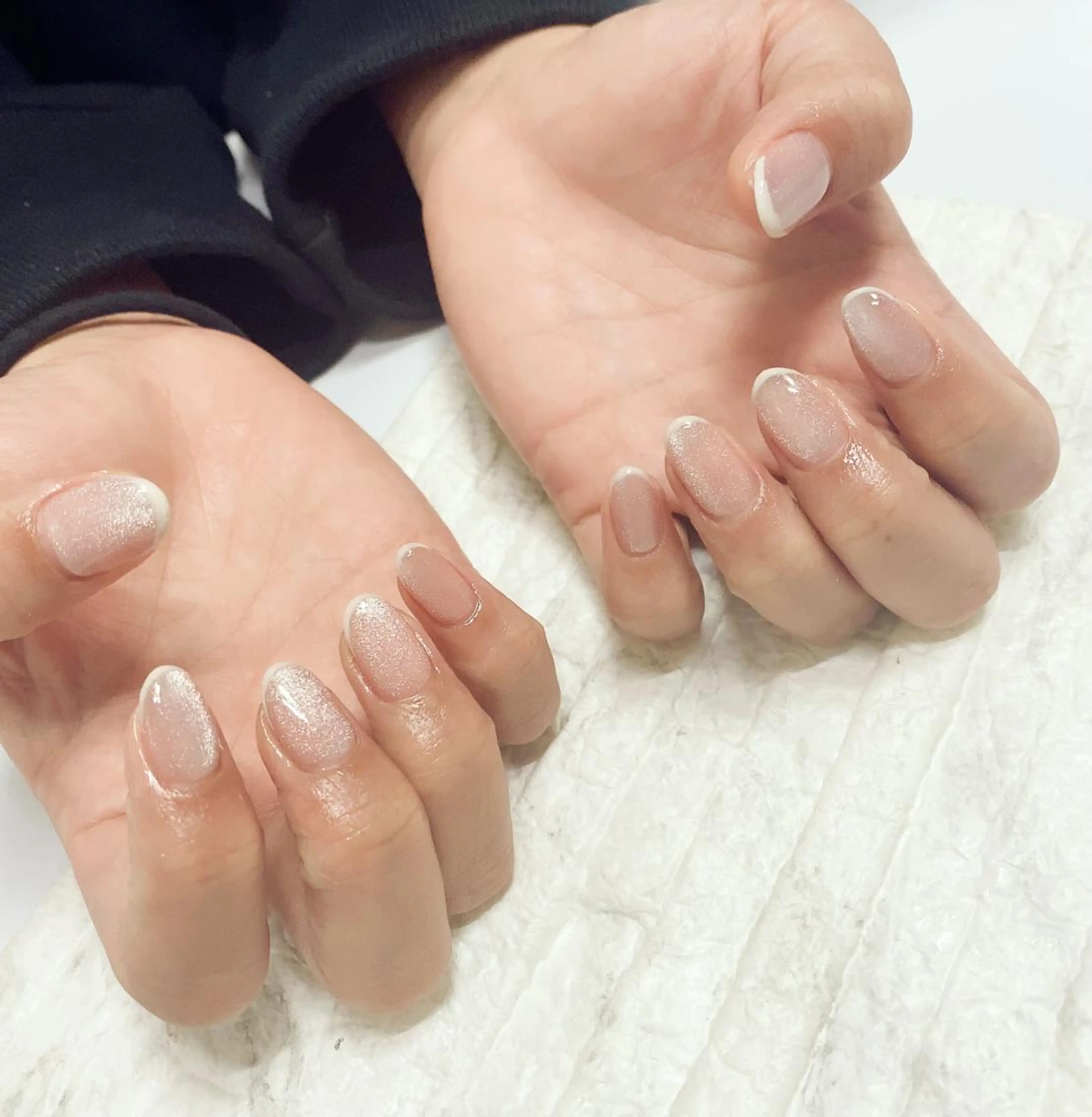 ネイル フレンチネイル マグネットネイル yochi nailのネイルデザイン
