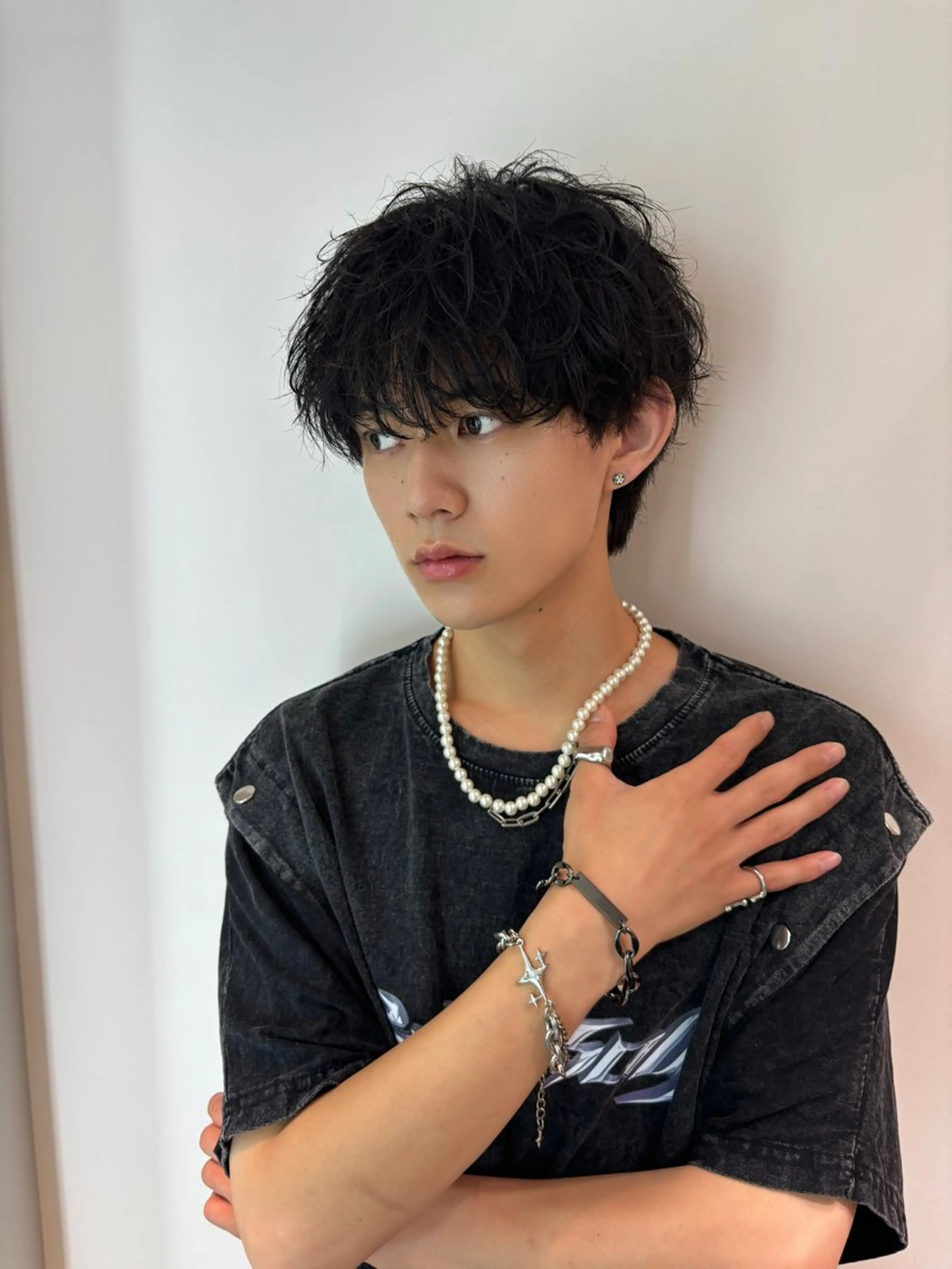 ショート カラー パーマ メンズ [渋谷美容師] 玲弥のヘアスタイル