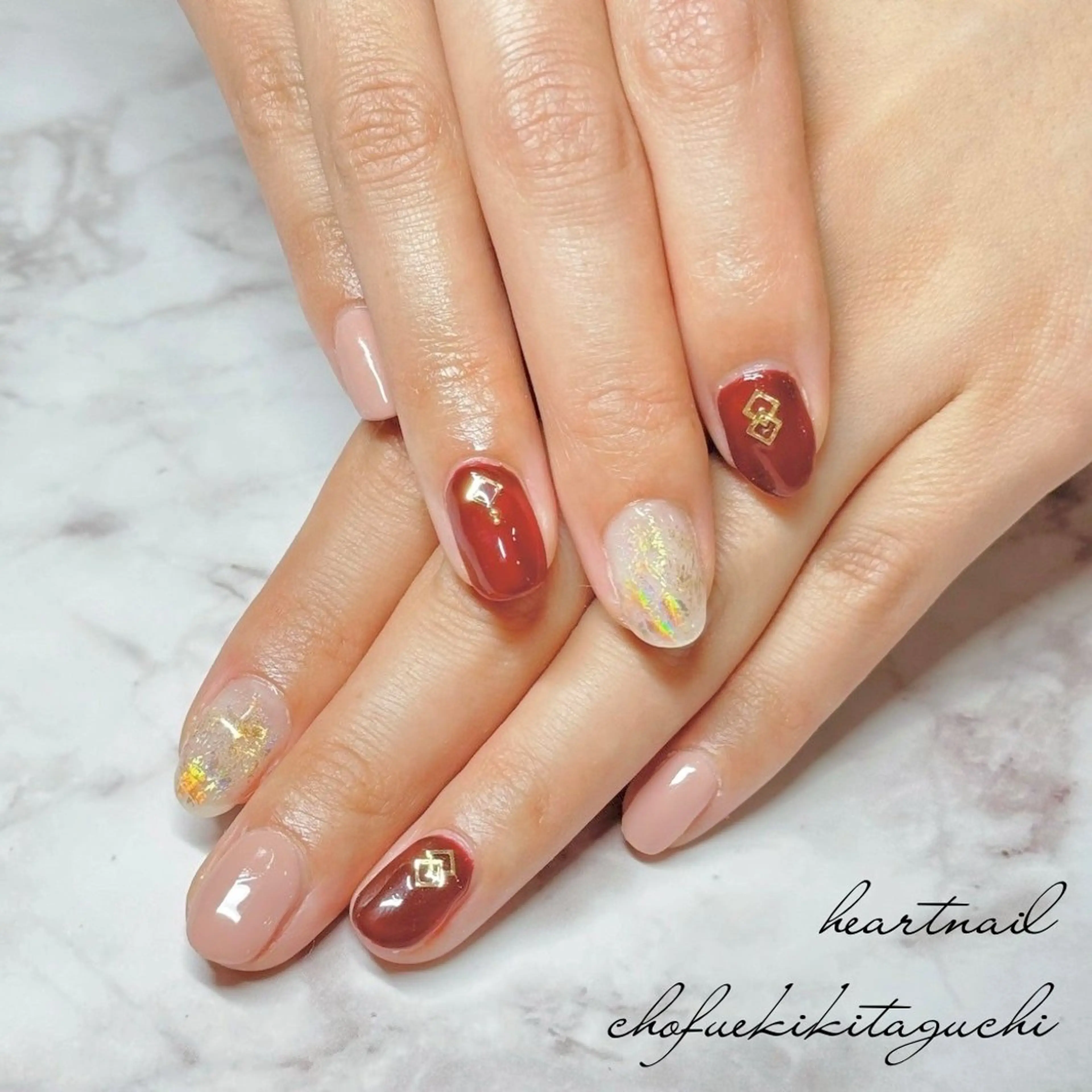 ネイル フットネイル 💎Heart Nail💎のネイルデザイン