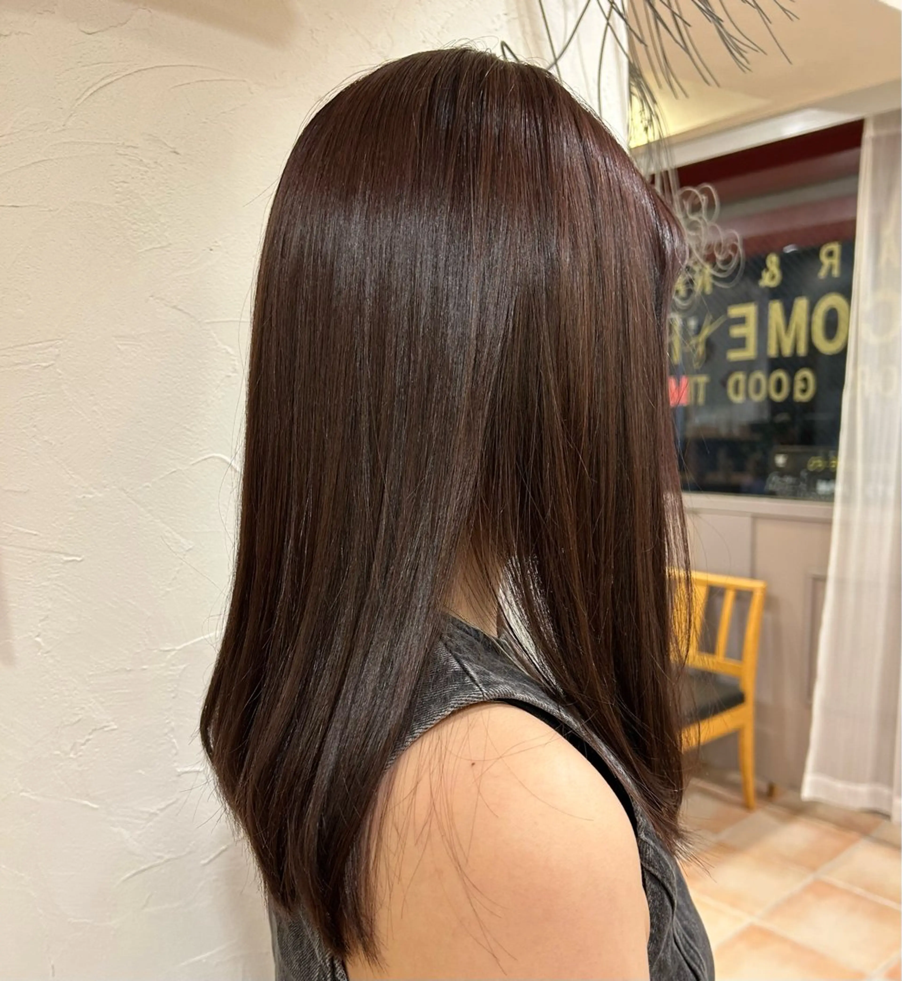 ロング カラー ラベンダーカラー ラベンダーグレー 七彩 ななせのヘアスタイル