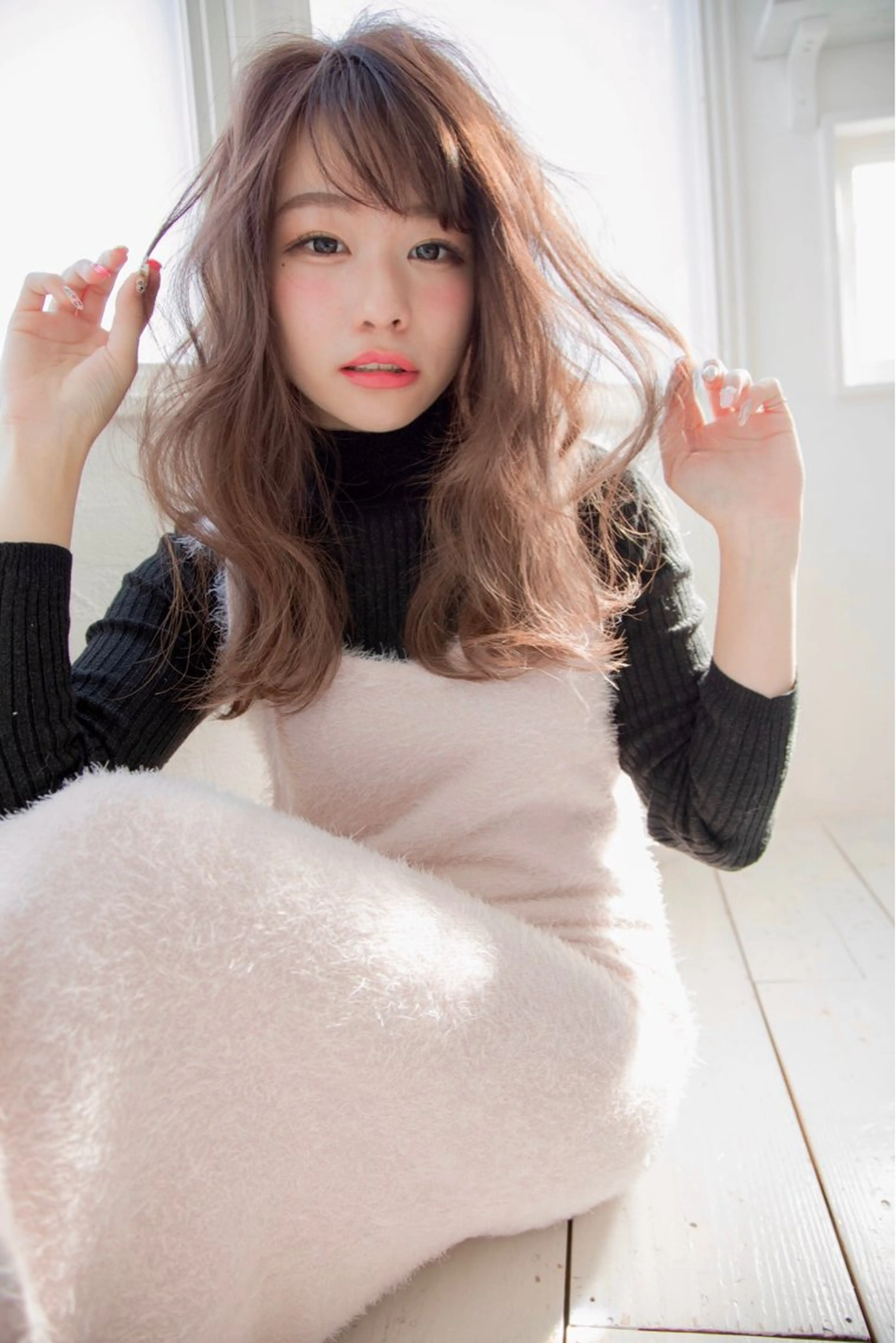 ロング カット ヘアカラー 本島 大生のヘアスタイル