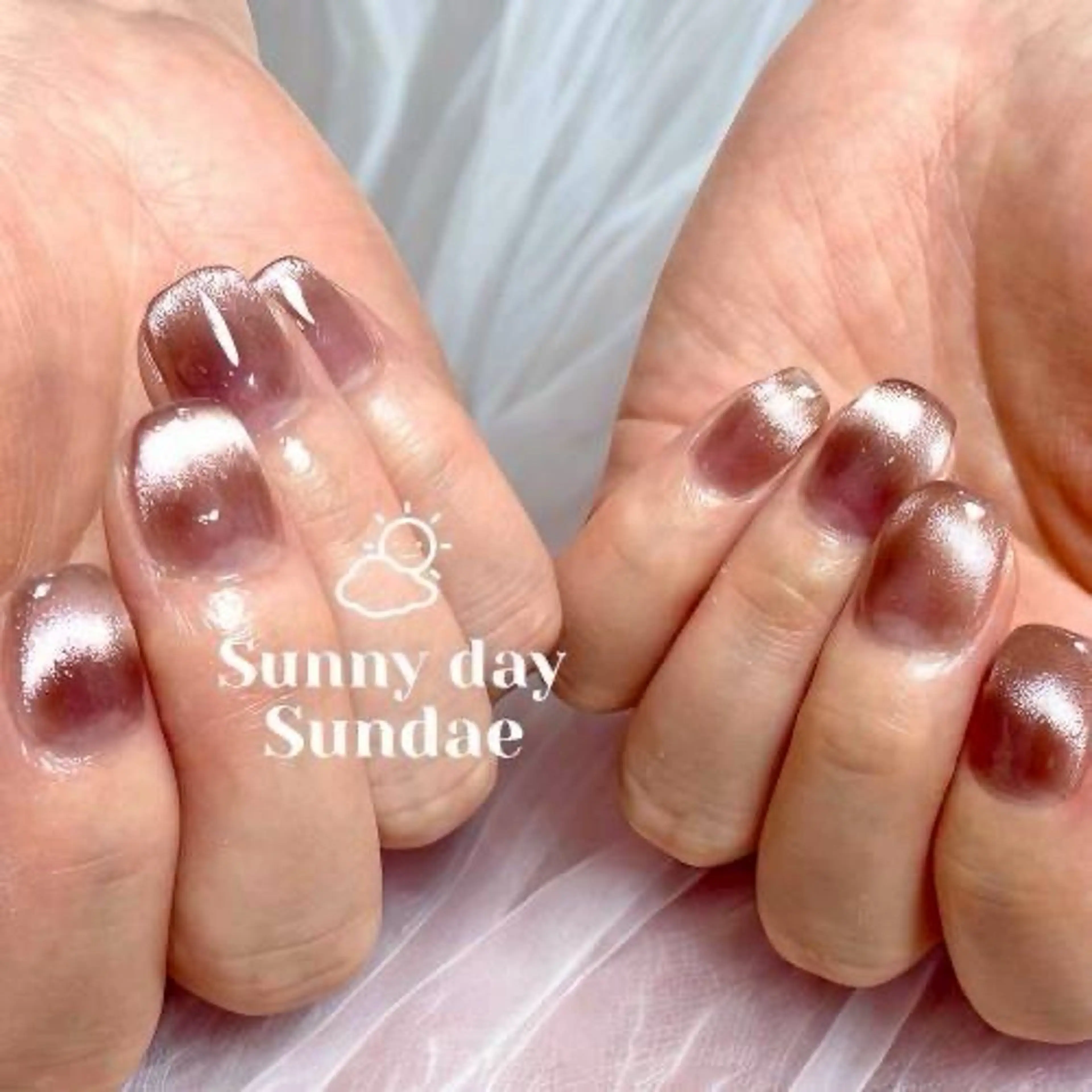 ネイル ジェルネイル マグネットネイル パラジェル ハンドネイル mako 🌷のネイルデザイン