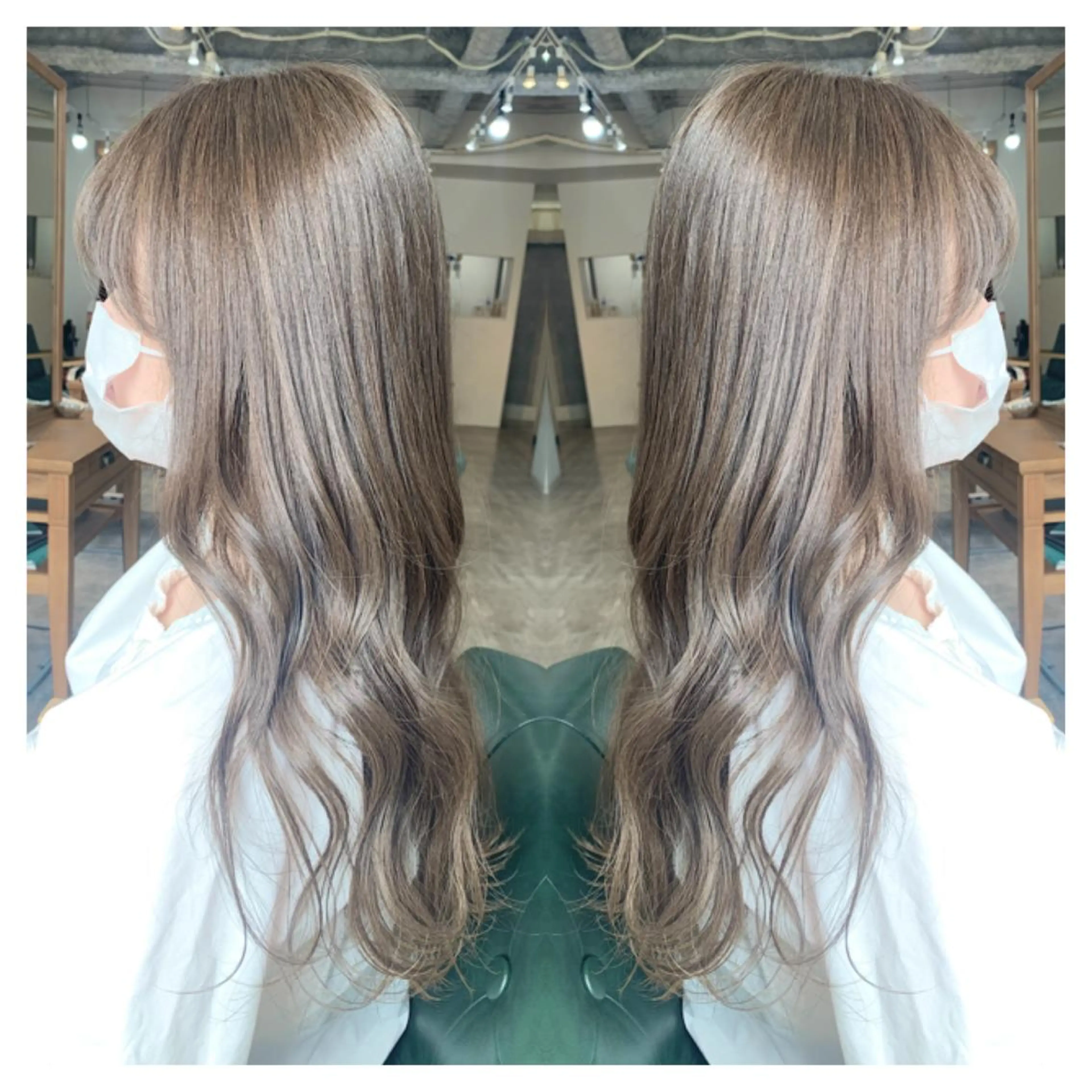 ロング カラー ヘアカラー トリートメント 村山 茉衣のヘアスタイル