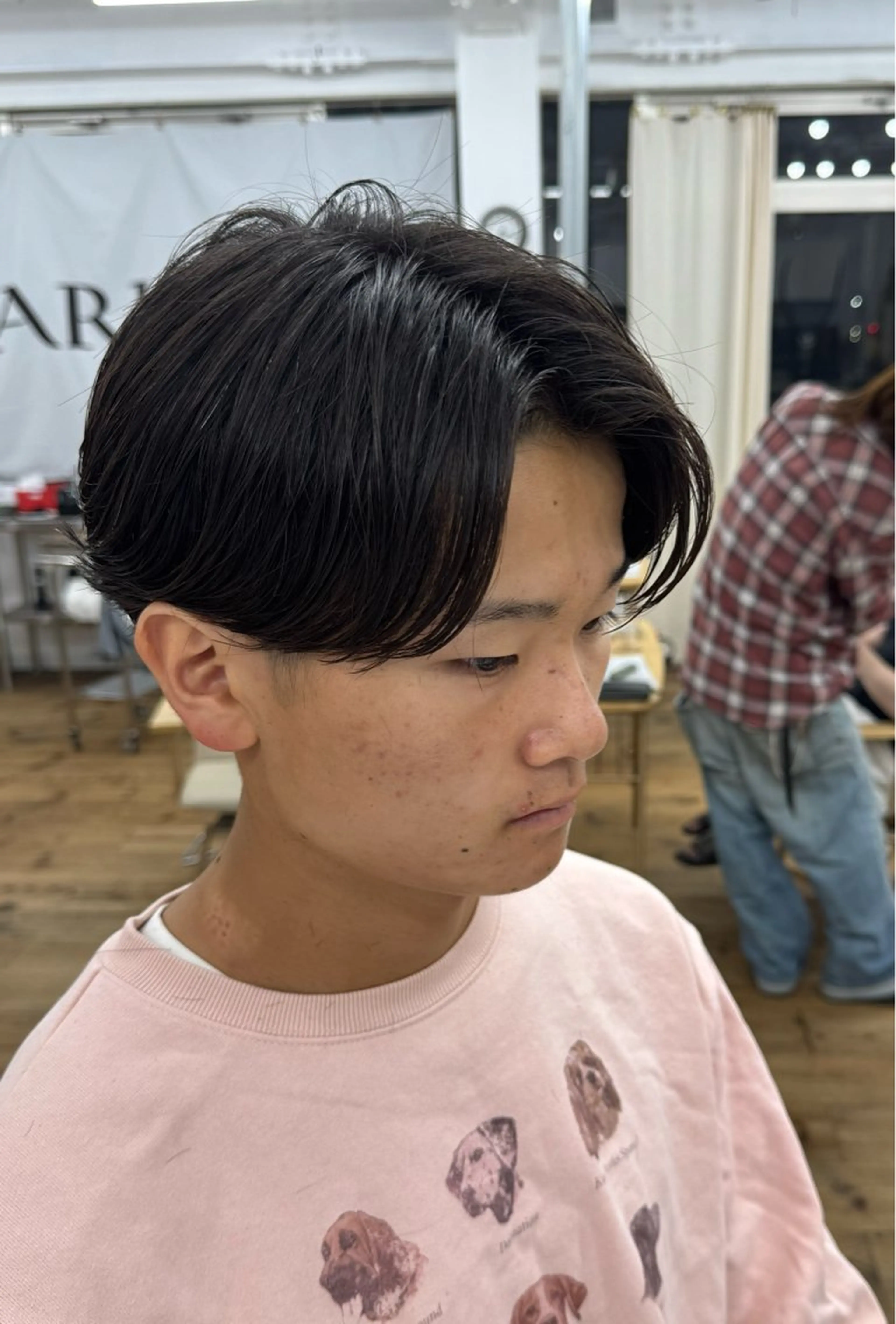 ショート パーマ メンズ メンズパーマ ニュアンスパーマ カット パーマ トリートメント メンズ特化サロン ユウヘイのヘアスタイル