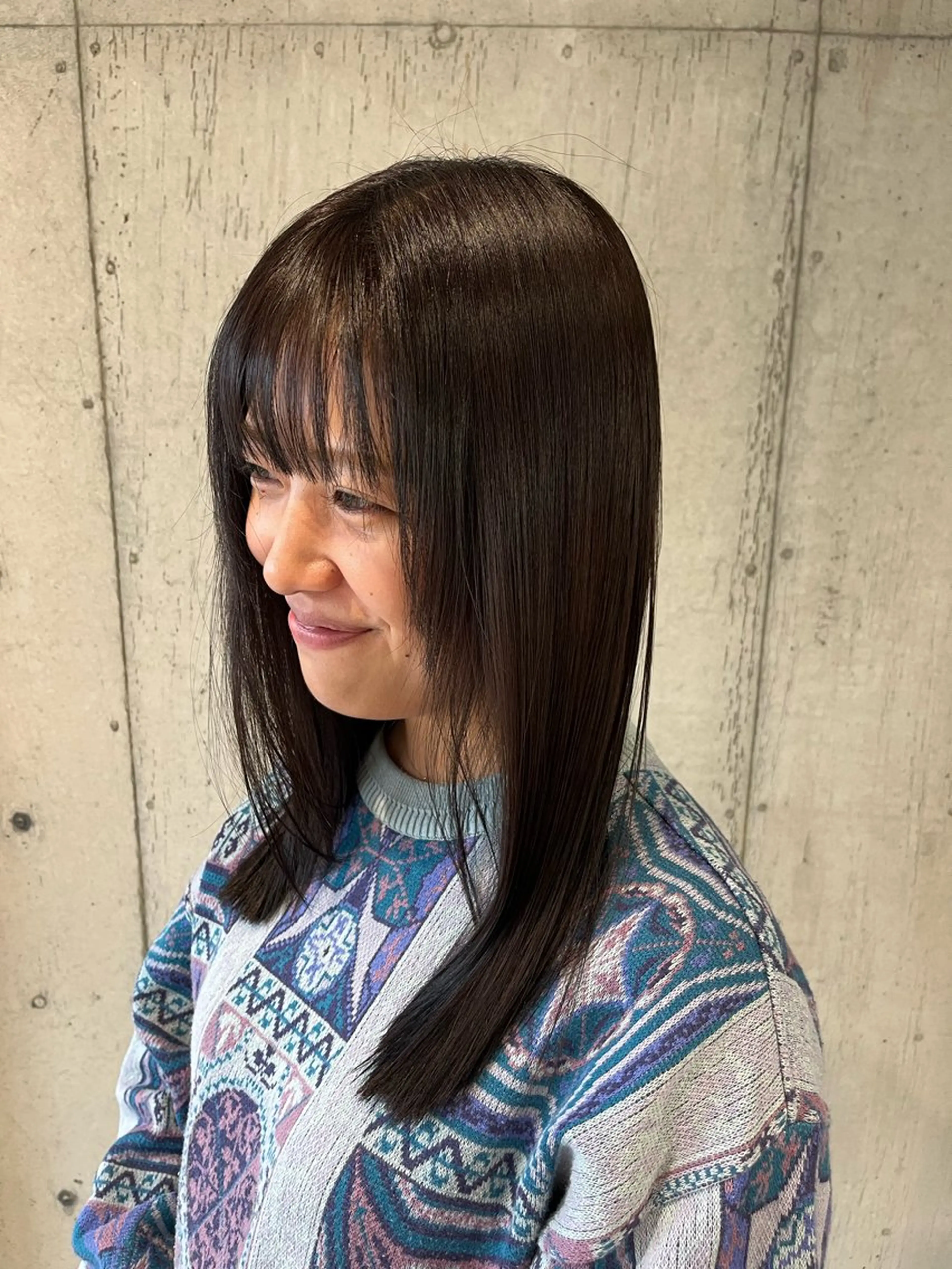 セミロング カラー ヘアアレンジ ヘアカラー トリートメント 髪質改善・艶カラー・ ボブ・リクト💥のヘアスタイル