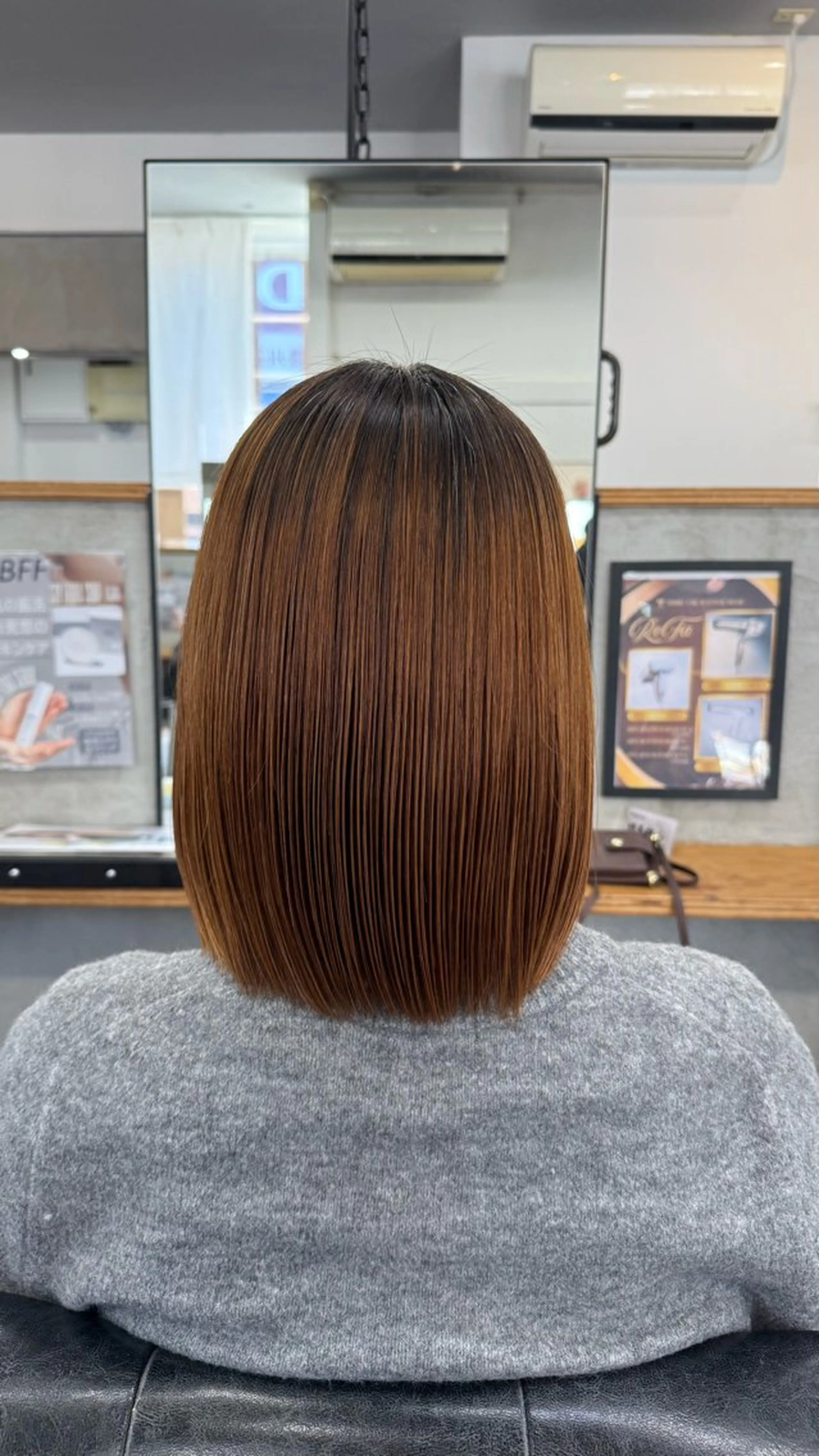 ショート 縮毛矯正 小島 咲音/艶カラー /酸性ストレートのヘアスタイル