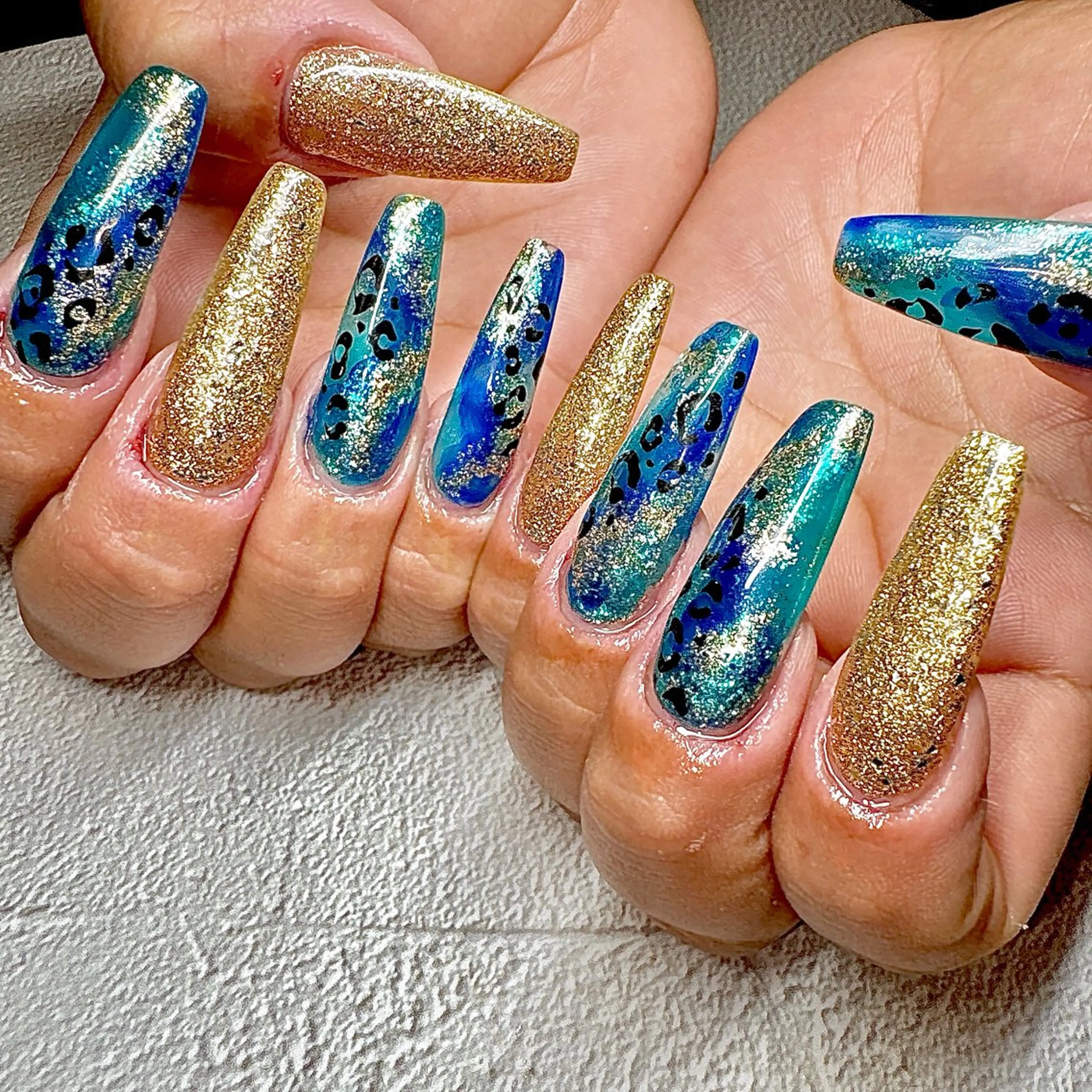 ネイル ロングネイル スカルプネイル しば まなみのネイルデザイン